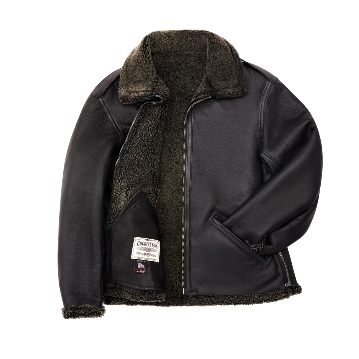 The "Black Ops"© Shearling B-6 Z21F104 sold by Cockpit USA product image thumbnail 4