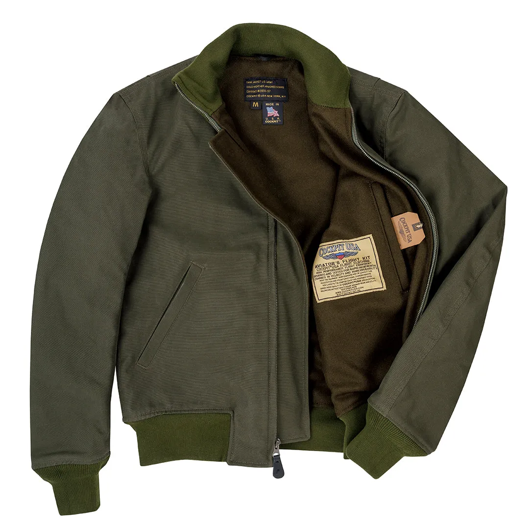 Wool Lined WWII American Tanker Jacket in Olive Z21821N sold by Cockpit USA product image thumbnail 2