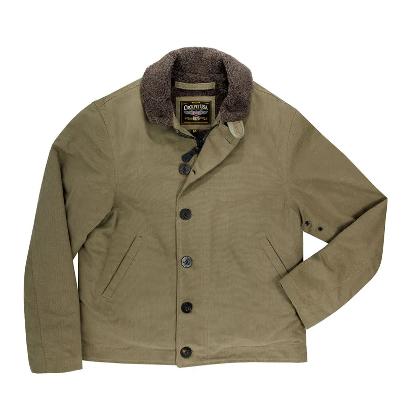 N1 Bedford Cord Navy Jacket in Sage Z26X031 sold by Cockpit USA