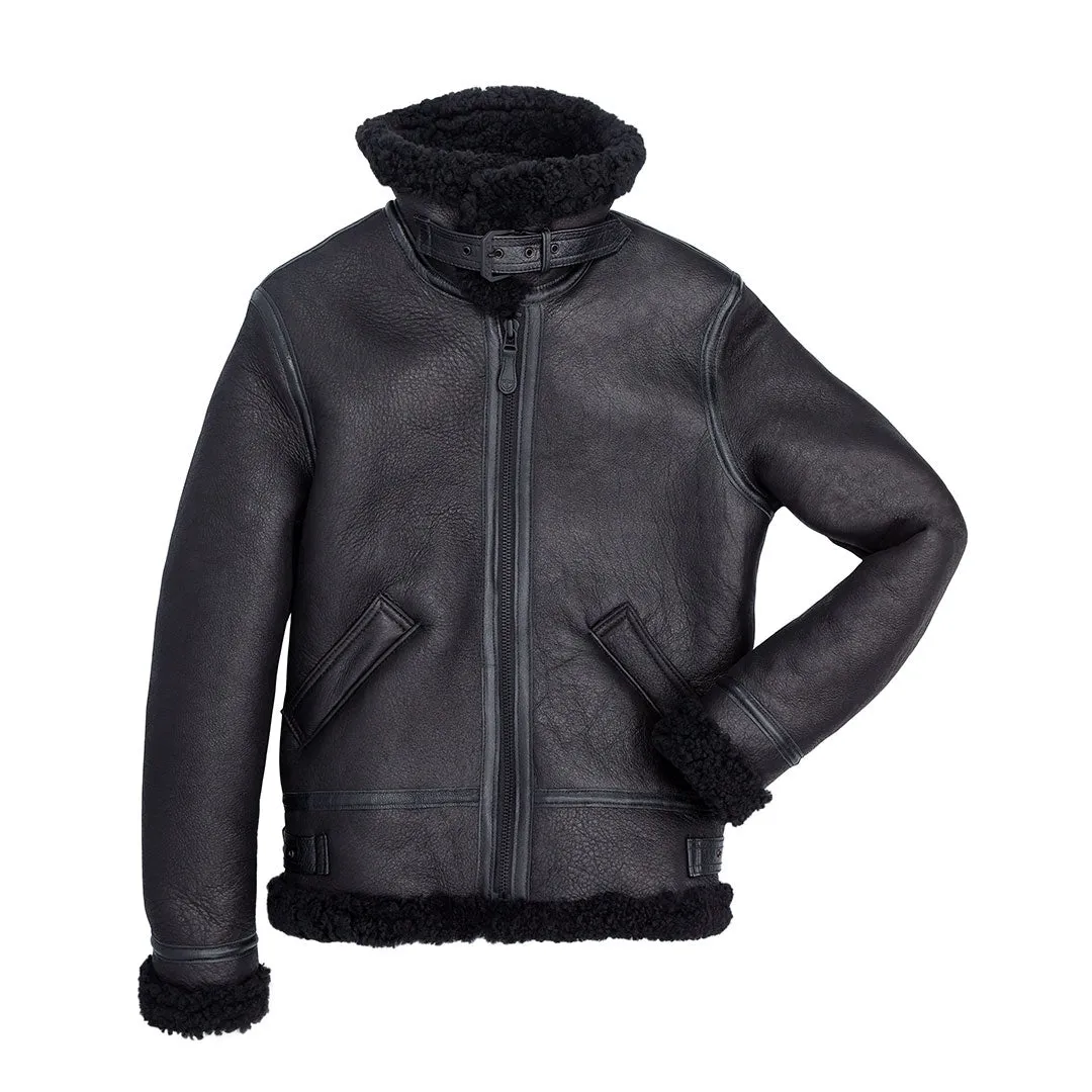 Women's B-3 Bomber Jacket in Black W72N100 sold by Cockpit USA product image thumbnail 3