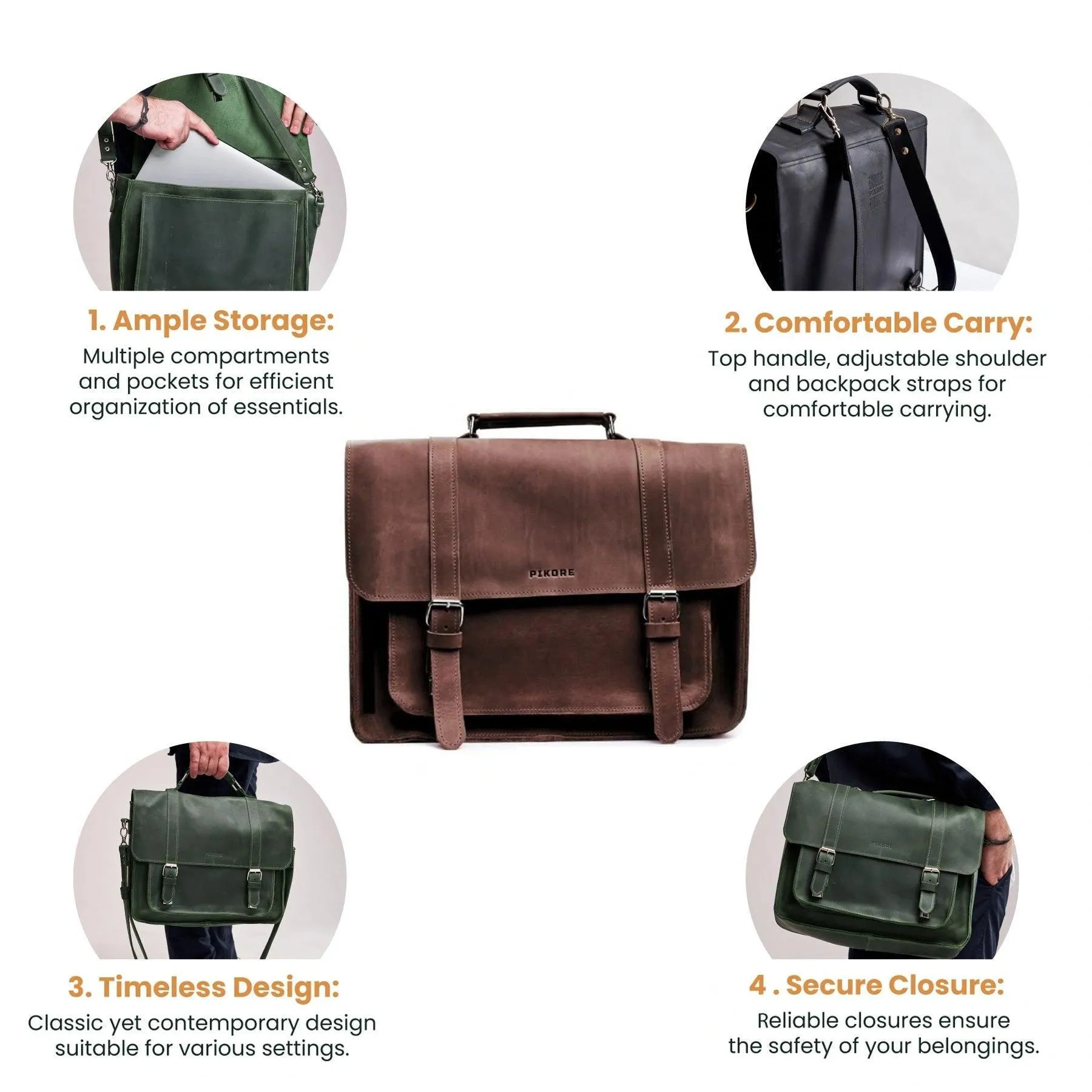 Briefcase Bag sold by Pikore product image thumbnail 4