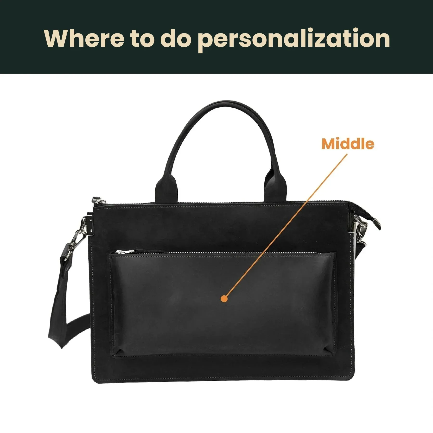 Leather Laptop Bag sold by Pikore product image thumbnail 4