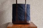 Slim Tote/Navy - Waxed Twill - 2 Weeks Preorder sold by Cravar