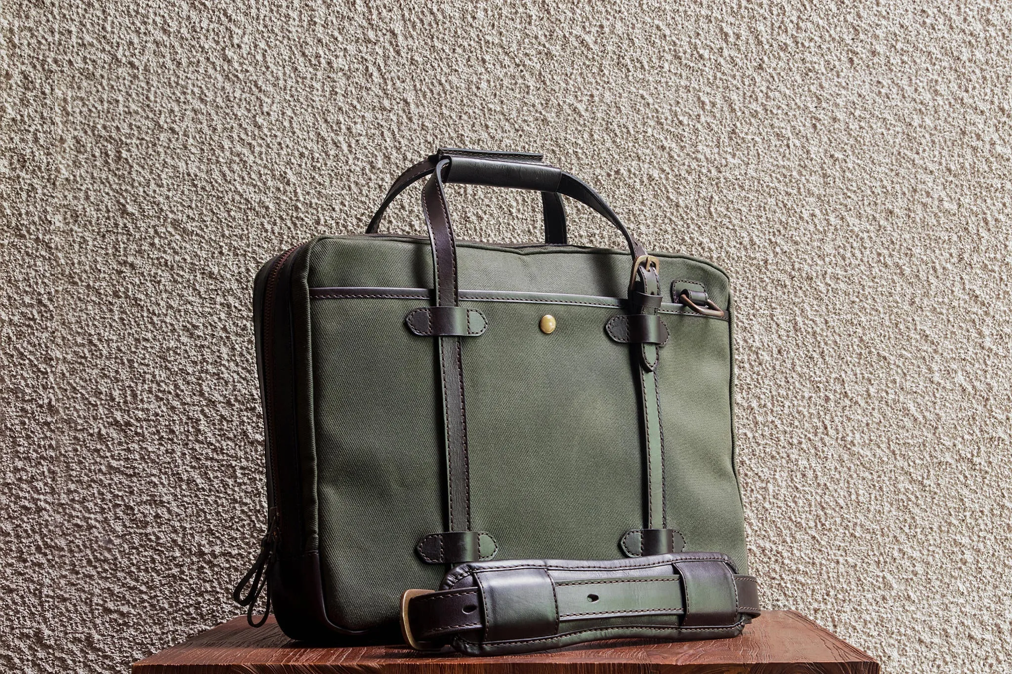 C.O. 15/Olive - Waxed Twill sold by Cravar