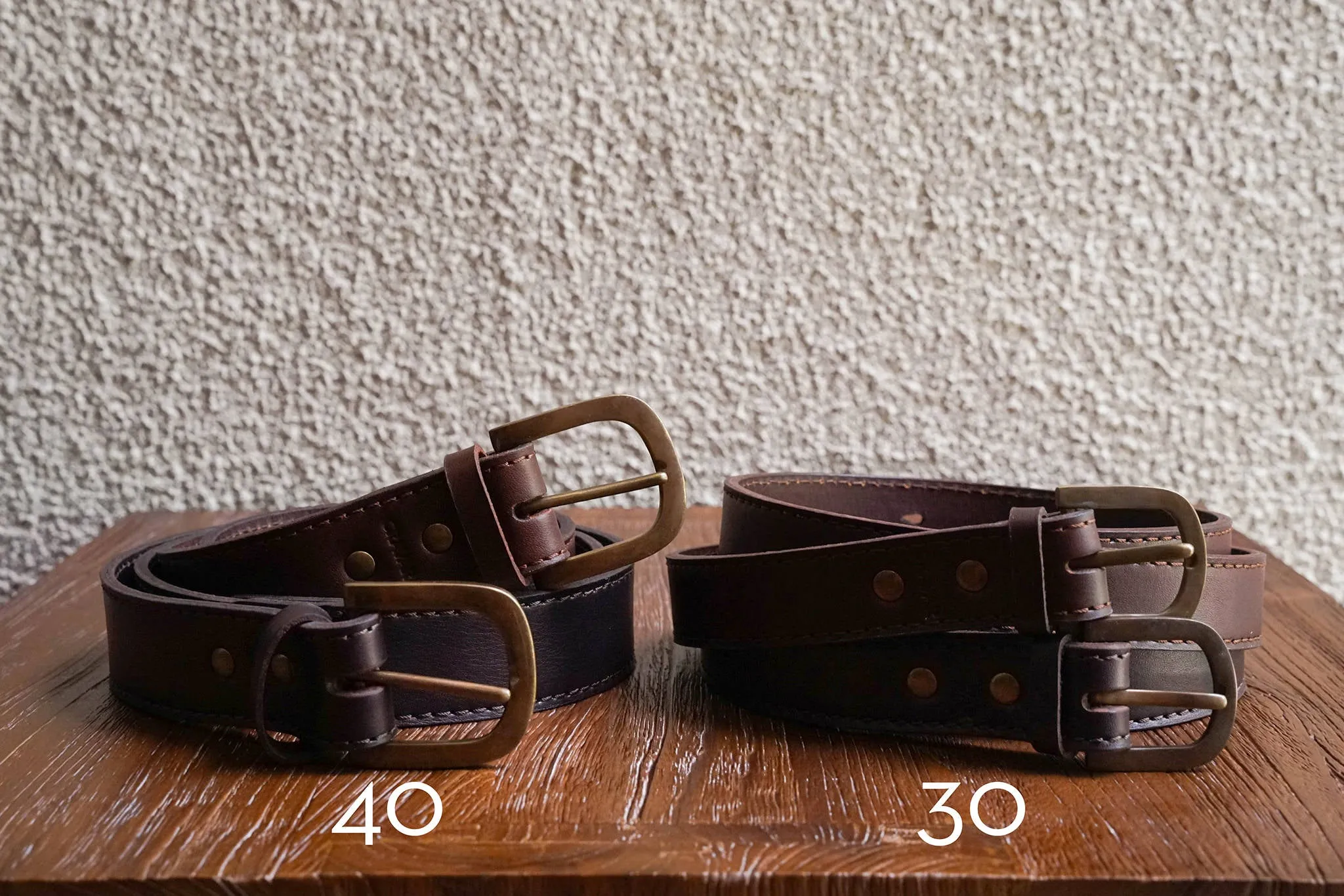 Everyday Leather Belt 40mm/Fox sold by Cravar product image thumbnail 4
