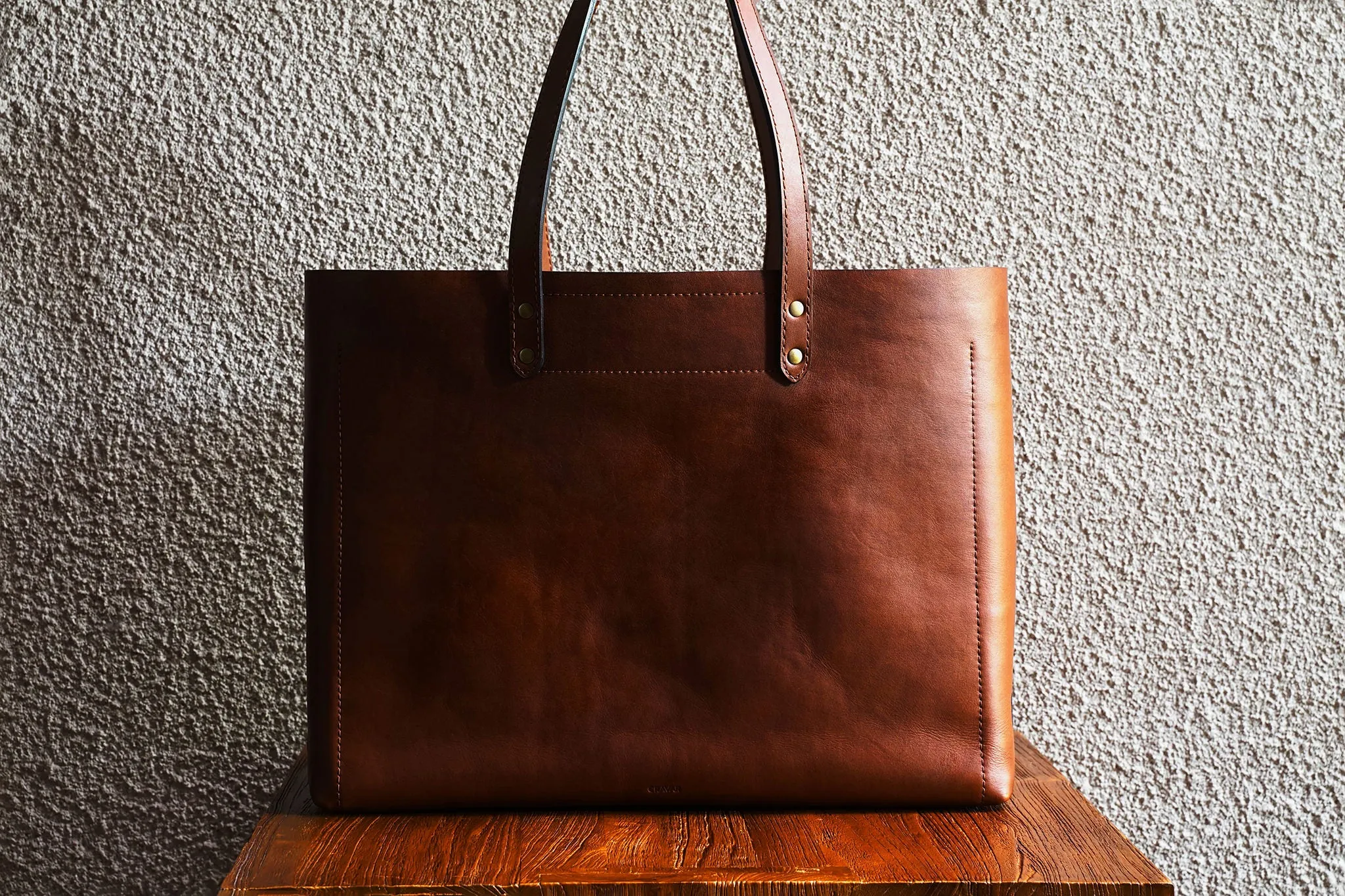 Wide Tote/Vintage Brown - 2 Weeks Preorder sold by Cravar product image thumbnail 4