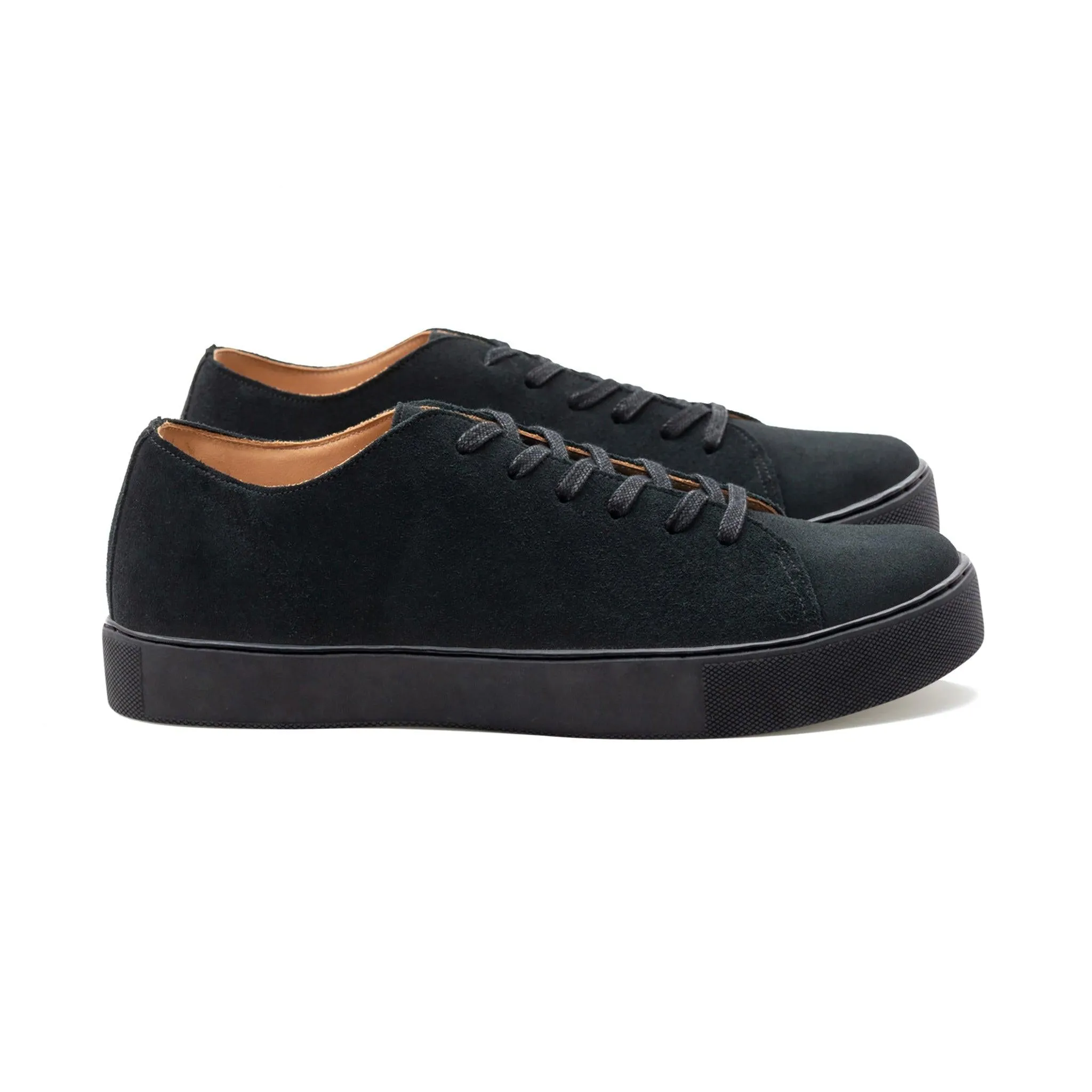 Overstone Derby TL - Black Janus Calf Suede sold by Crown Northampton