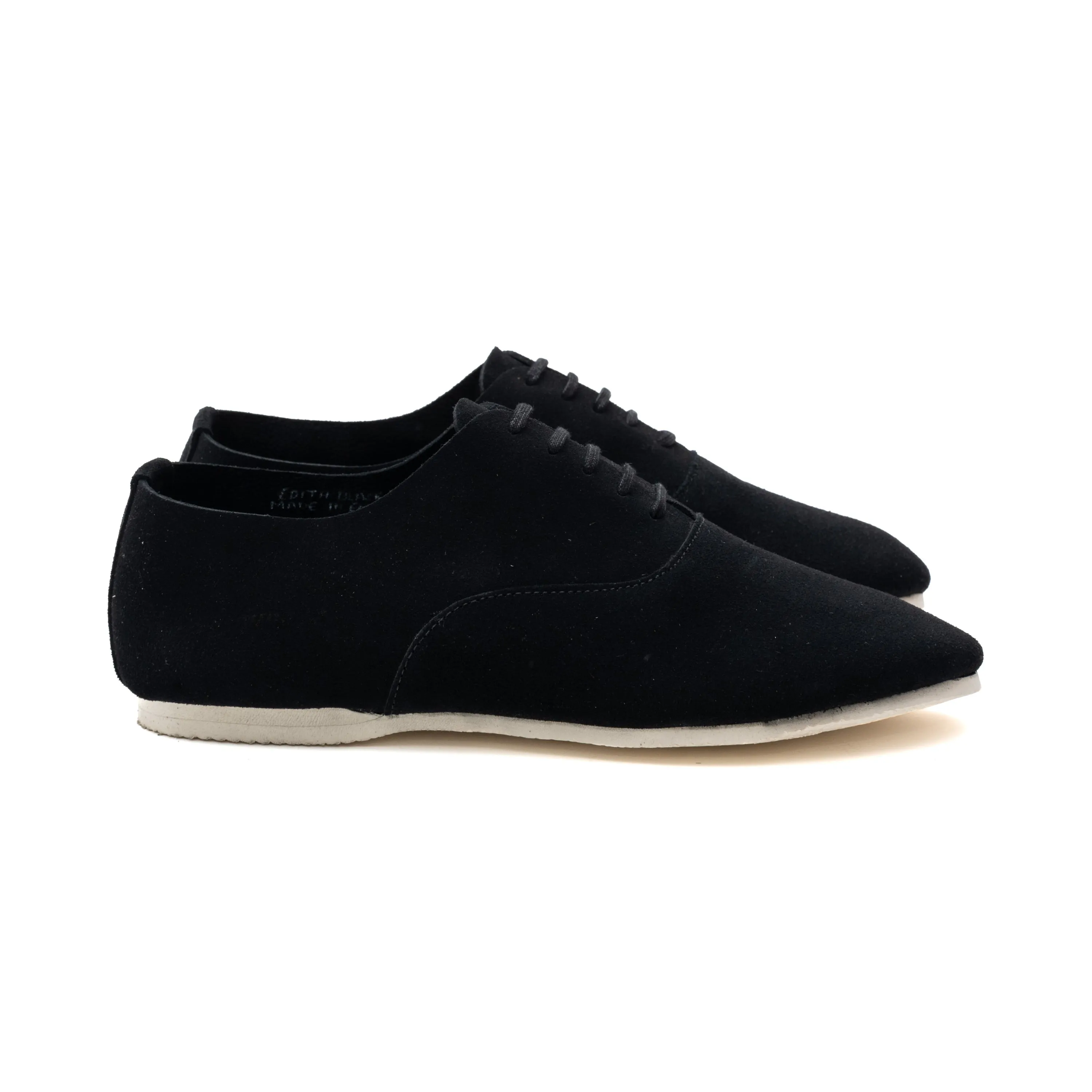 Talbot Oxford Shoe - Black Janus Calf Suede sold by Crown Northampton product image thumbnail 3