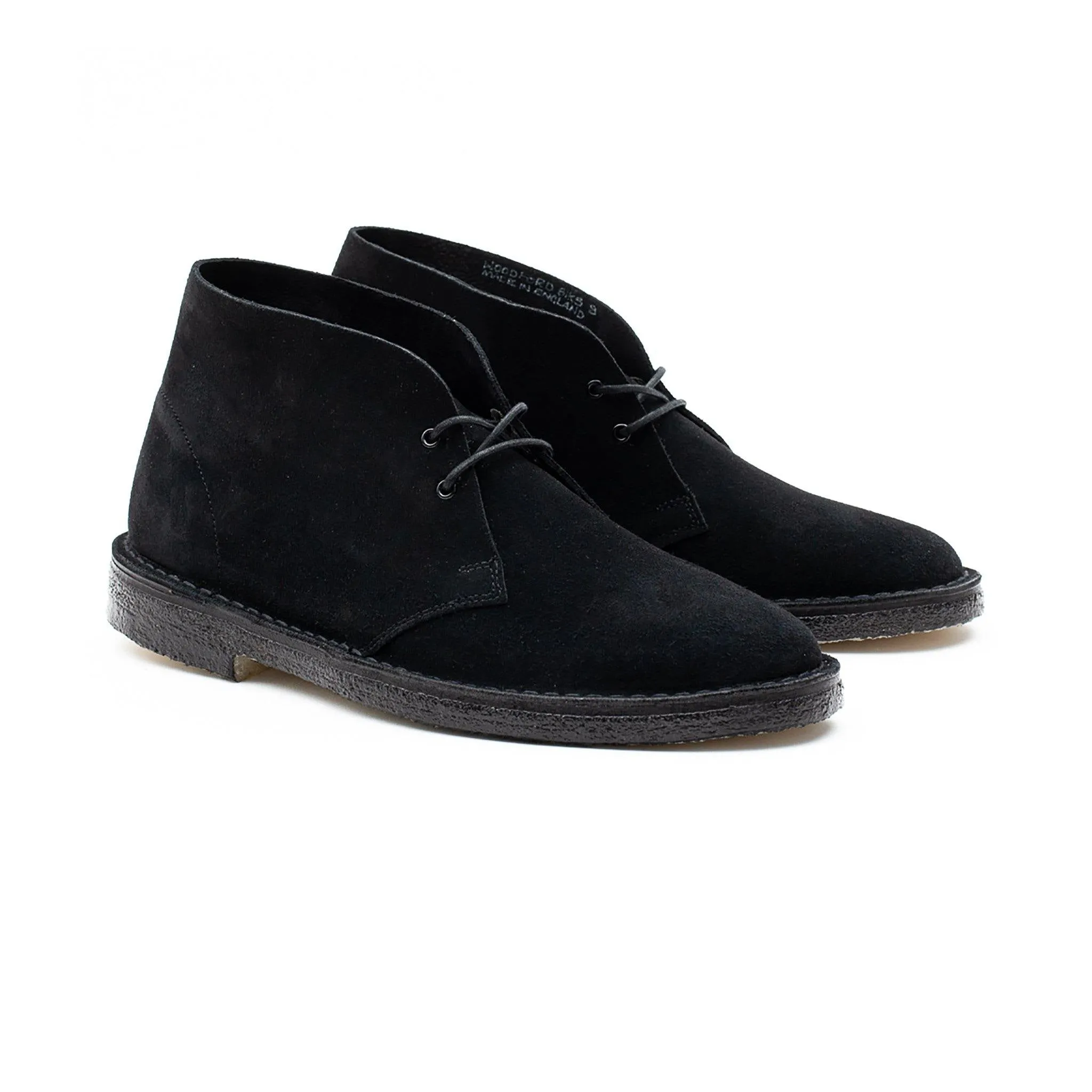 Woodford Desert Boot - Black Janus Calf Suede sold by Crown Northampton