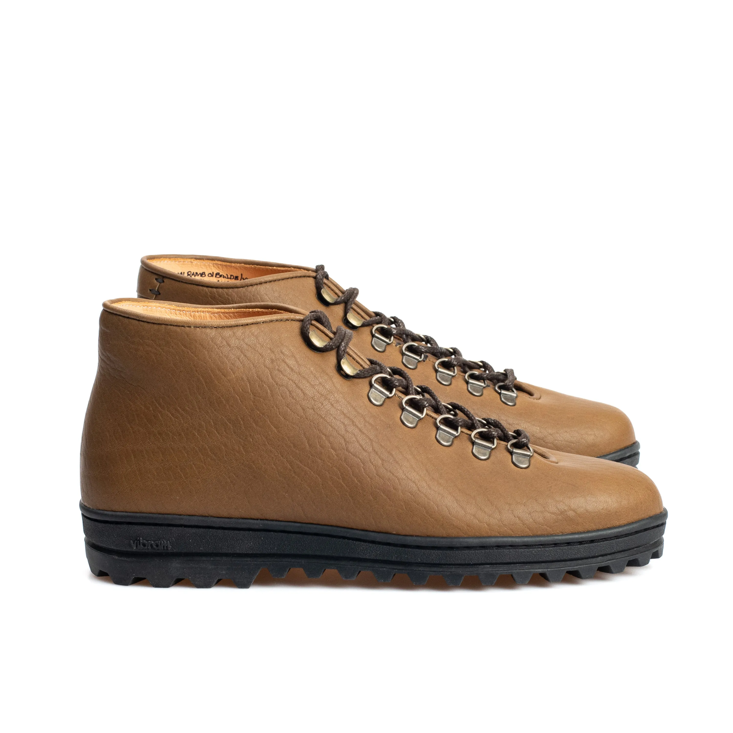 Everdon 'Rambler' Wholecut Mid - Olive Oil Tan Horween Buffalo sold by Crown Northampton