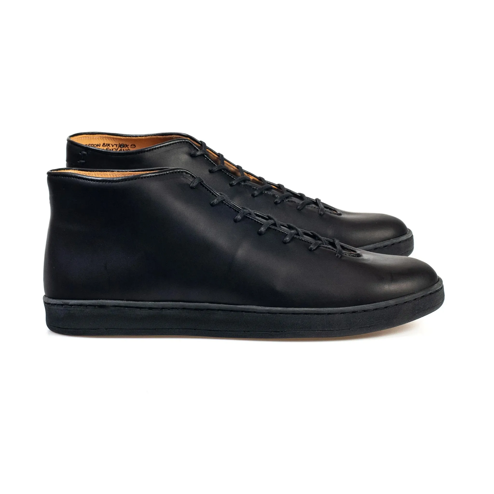 Everdon Wholecut Mid - Black Veg Tan Calf sold by Crown Northampton product image thumbnail 2