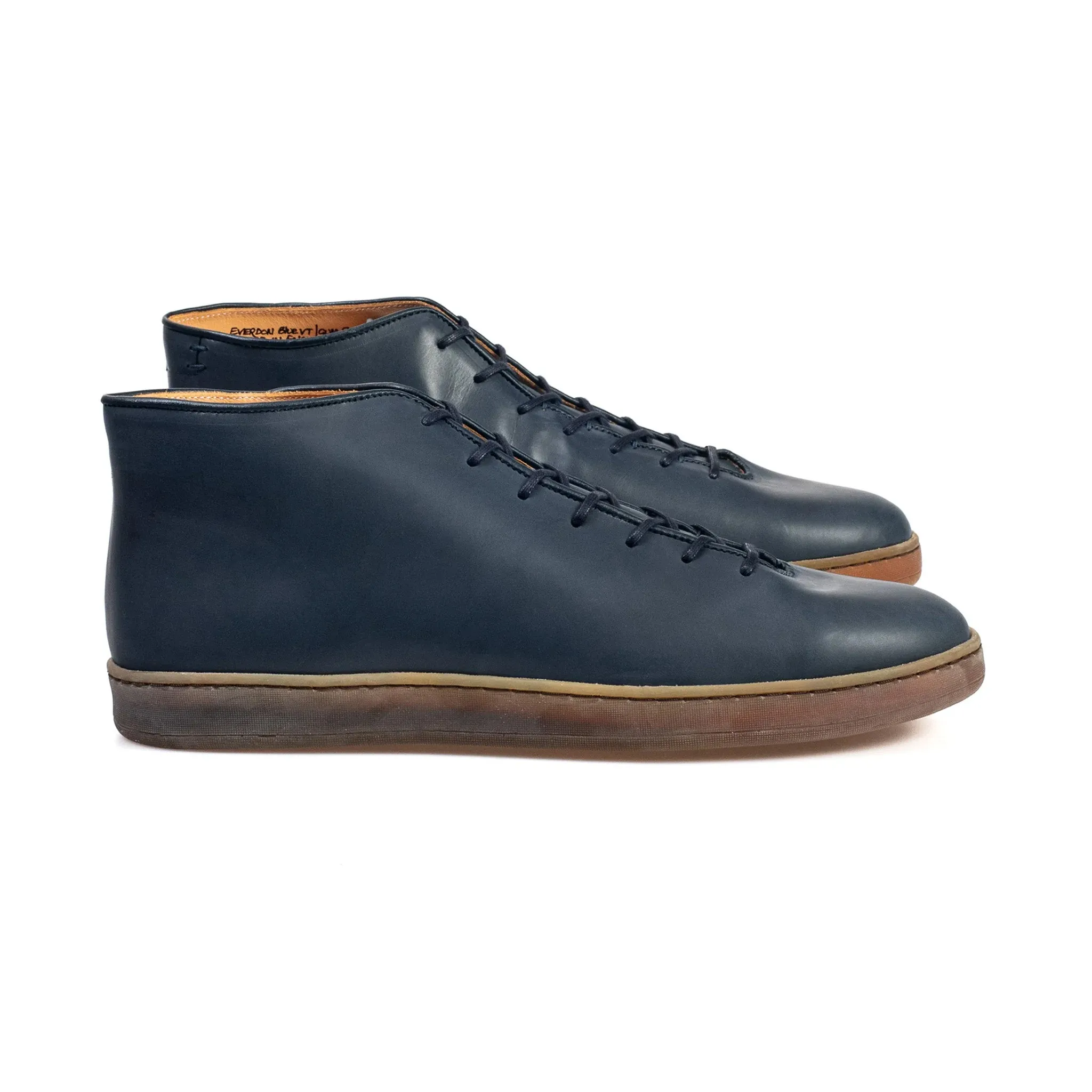 Everdon Wholecut Mid - Navy Veg Tan Calf sold by Crown Northampton product image thumbnail 3