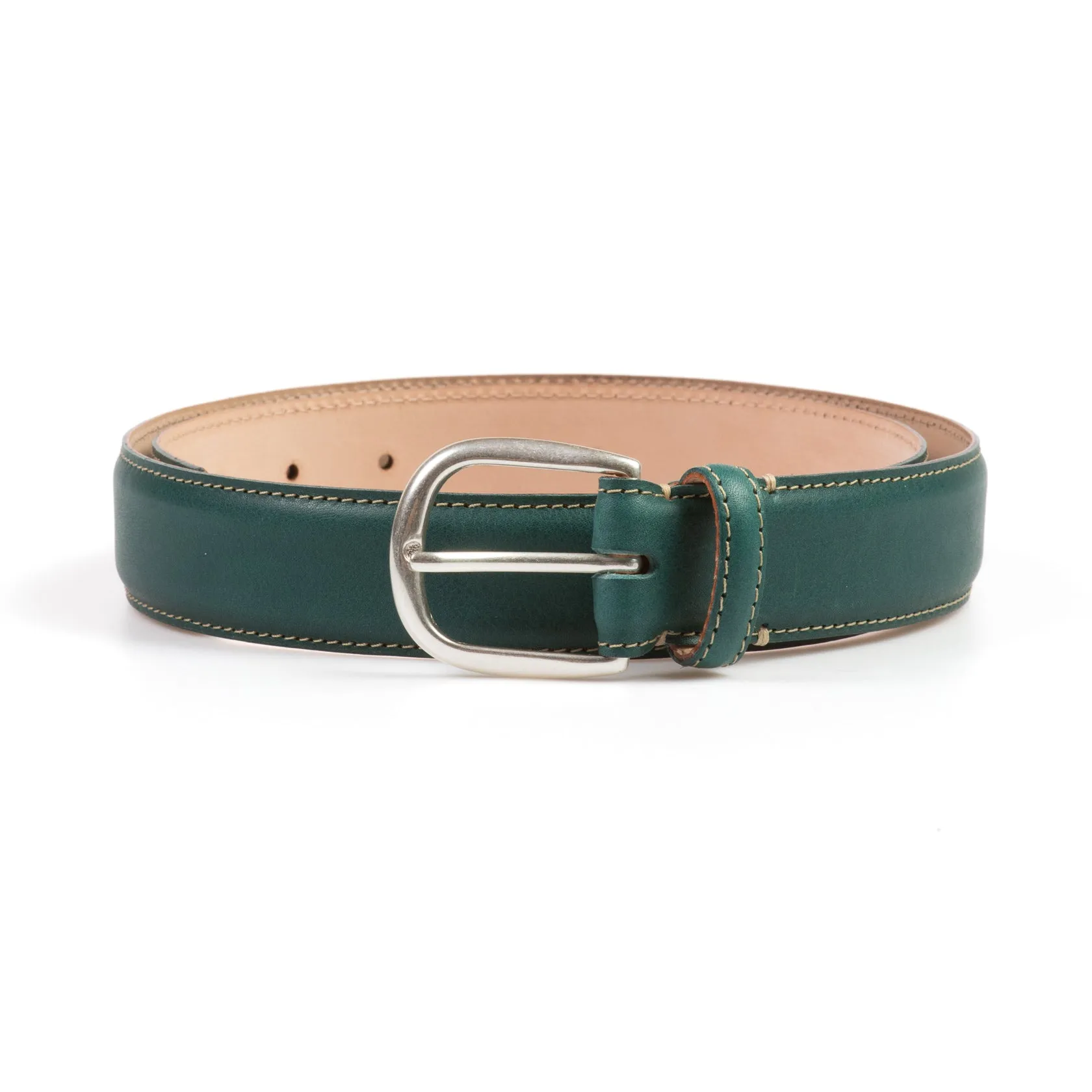 Feather Edge Belt - Teal Badalassi Minerva Box sold by Crown Northampton