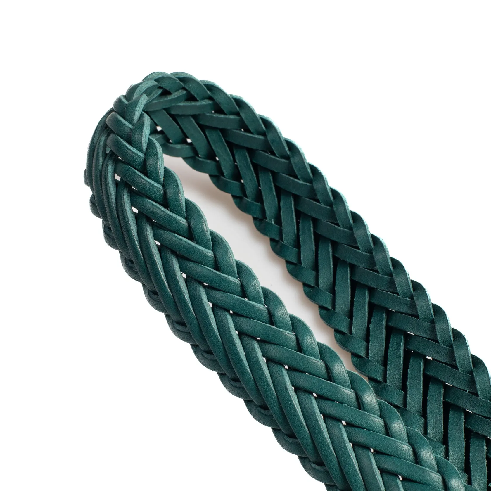 Plaited Belt - Teal Badalassi Minerva Box sold by Crown Northampton product image thumbnail 3