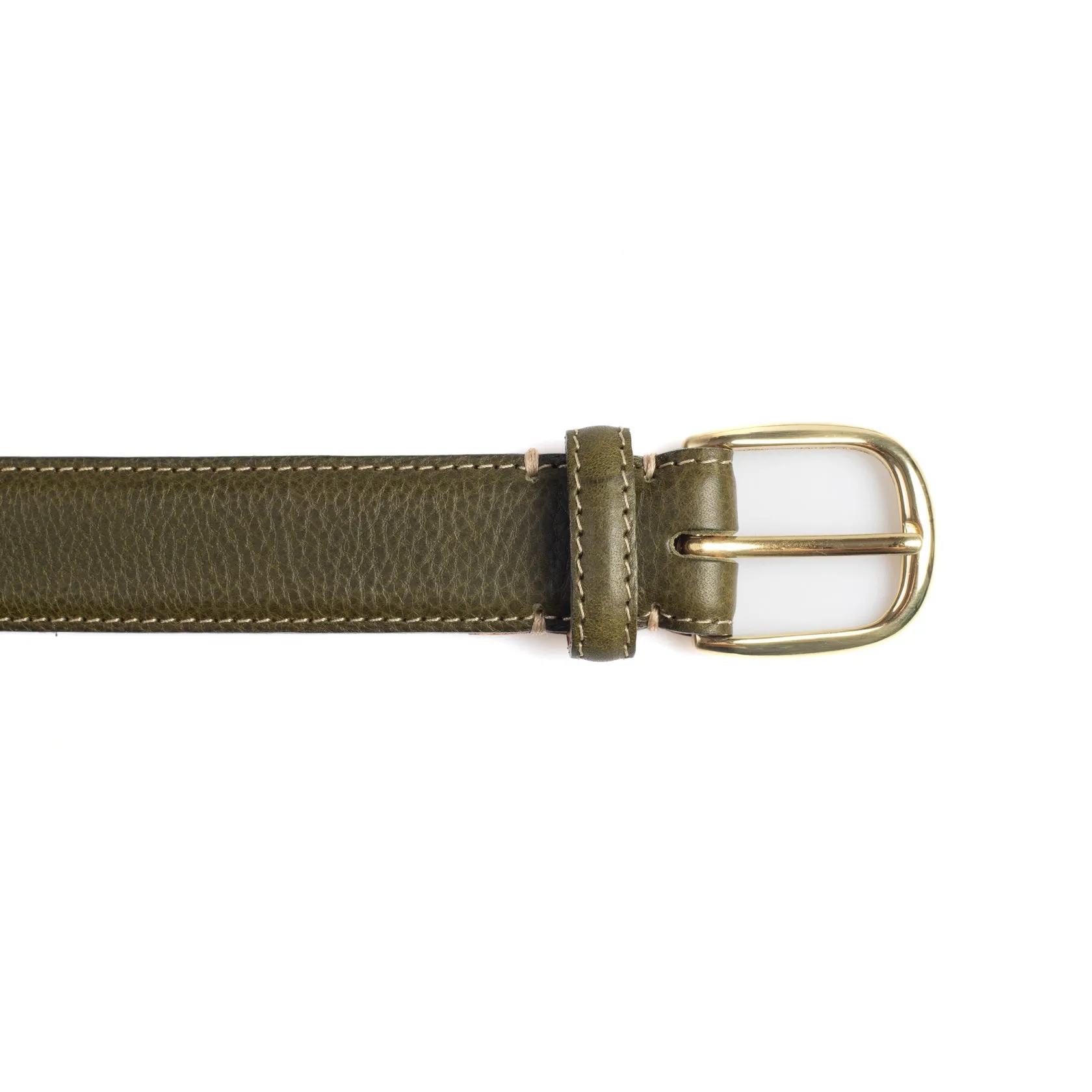 Feather Edge Belt - Olive Badalassi Minerva Box sold by Crown Northampton product image thumbnail 2
