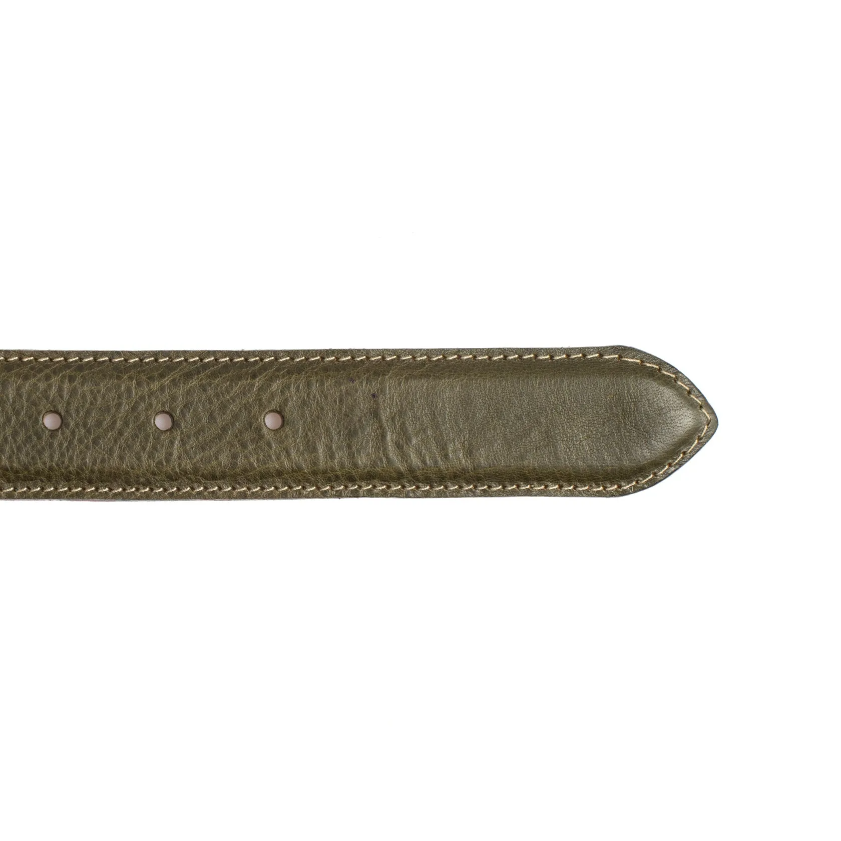 Feather Edge Belt - Olive Badalassi Minerva Box sold by Crown Northampton product image thumbnail 3