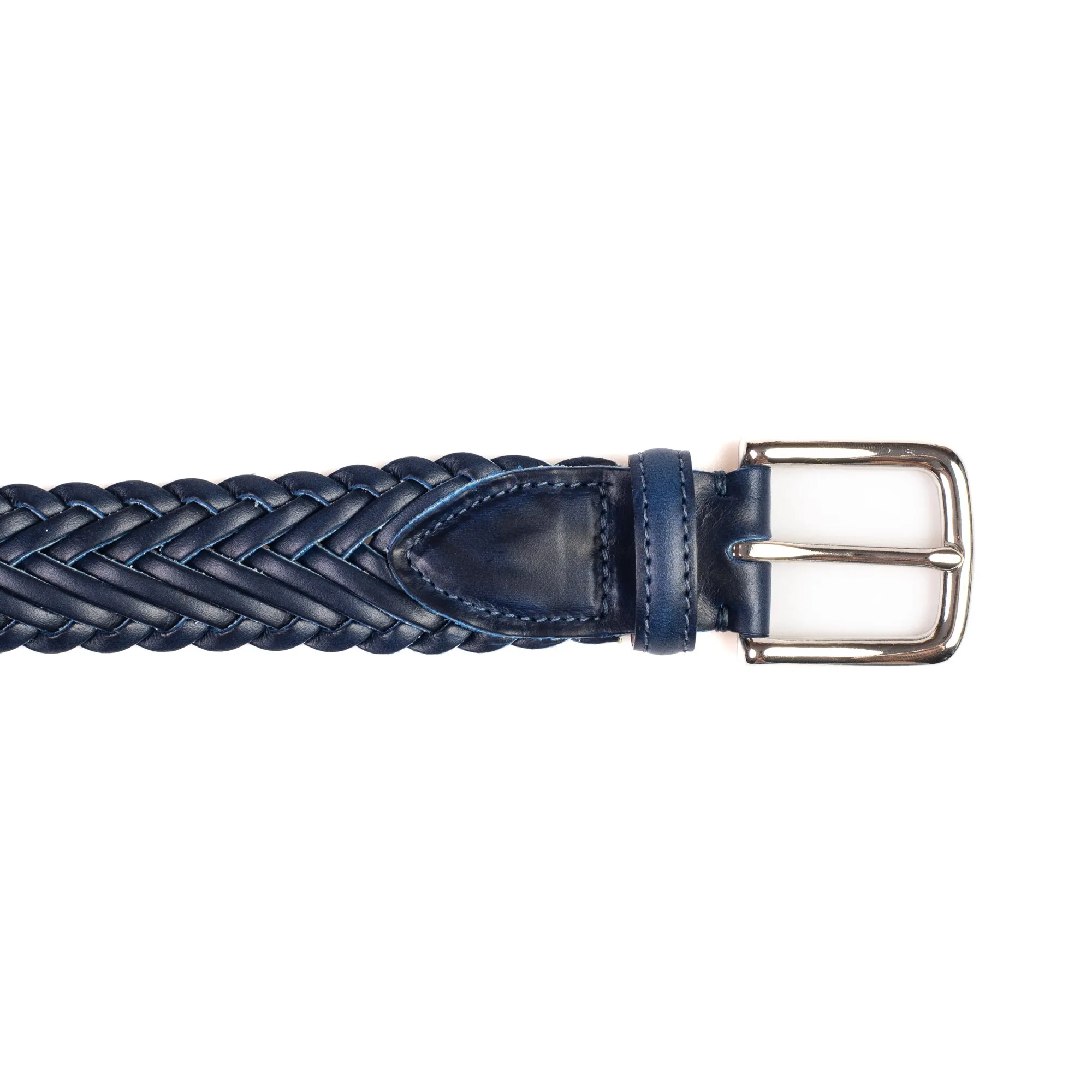 Horween Ink Cavalier Leather Belt - Plaited sold by Crown Northampton product image thumbnail 2