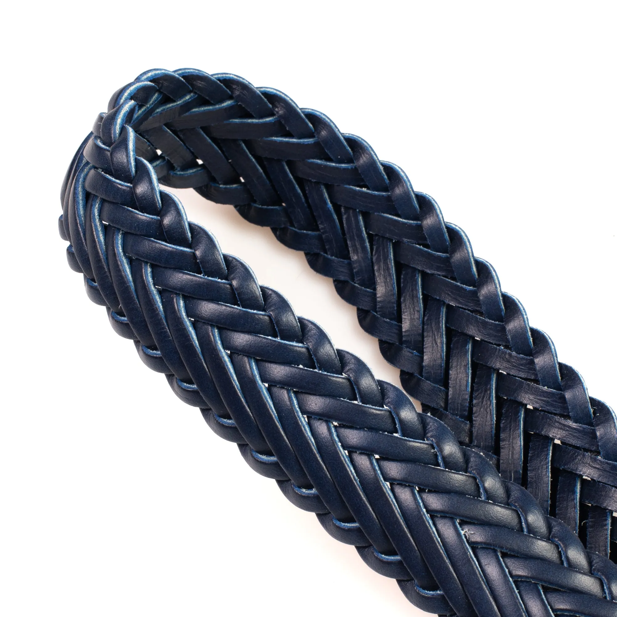 Horween Ink Cavalier Leather Belt - Plaited sold by Crown Northampton product image thumbnail 4