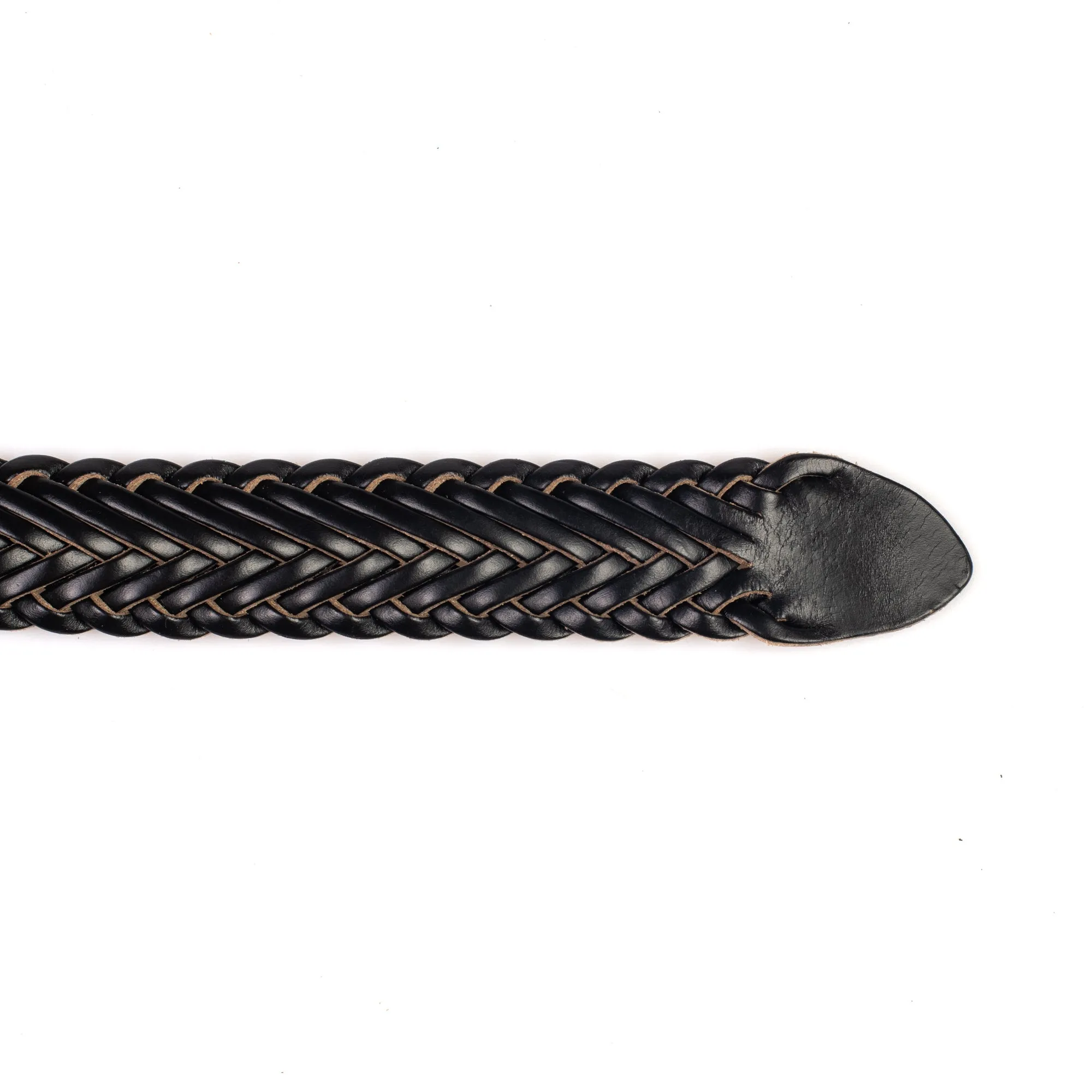 Horween Black Chromexcel Leather Belt - Plaited sold by Crown Northampton product image thumbnail 4