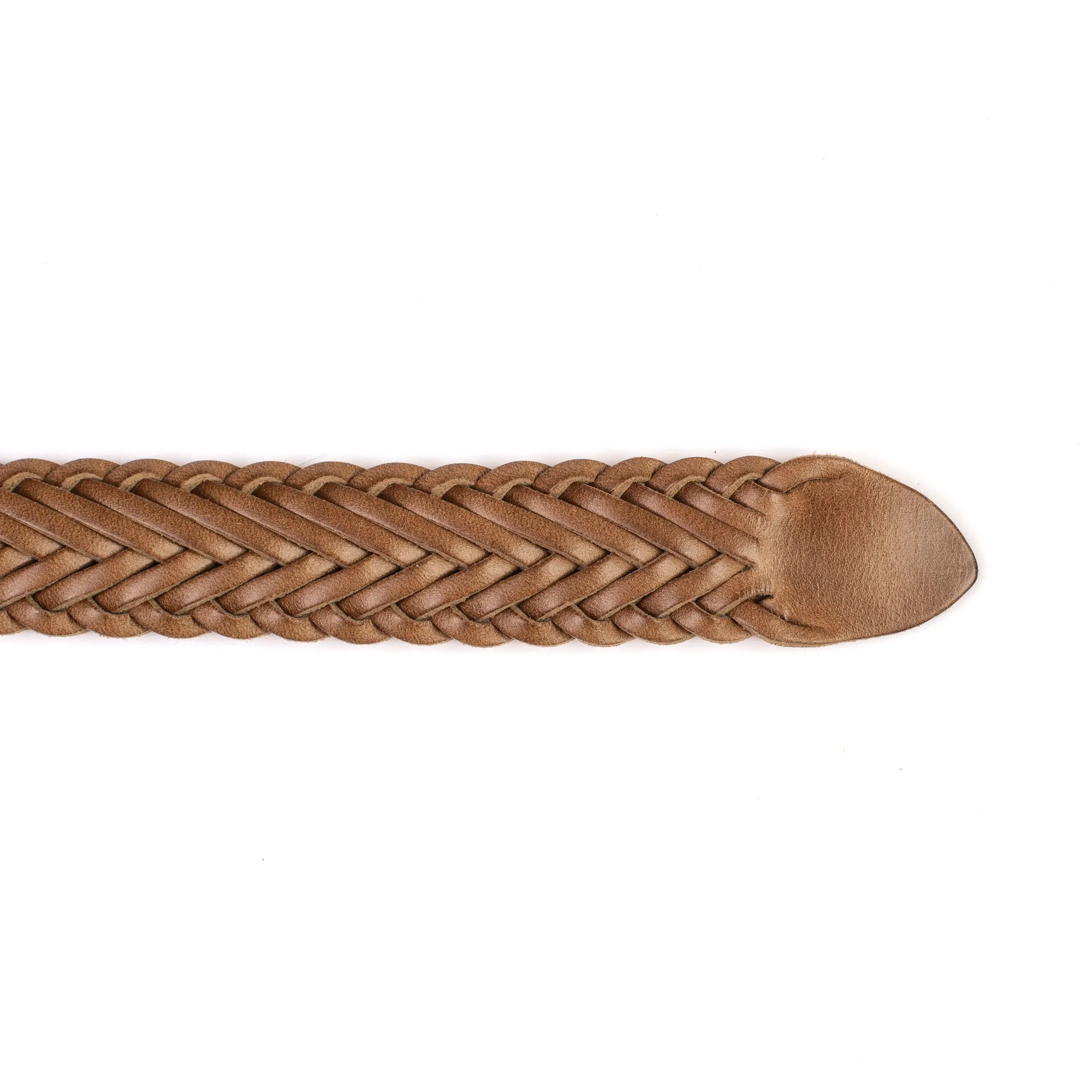 Horween Natural Chromexcel Leather Belt - Plaited sold by Crown Northampton product image thumbnail 3