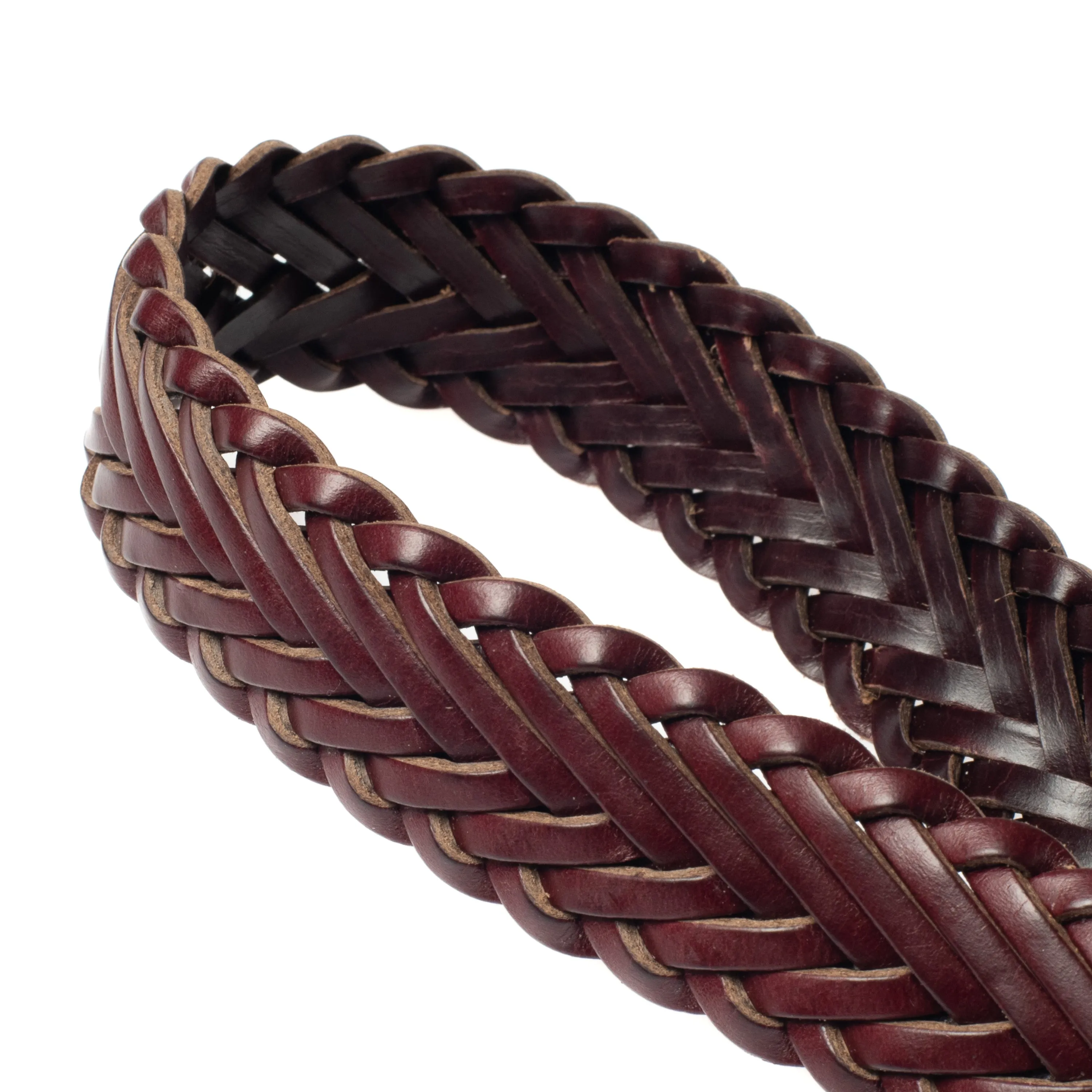 Horween No 8 Chromexcel Leather Belt - Plaited sold by Crown Northampton product image thumbnail 4