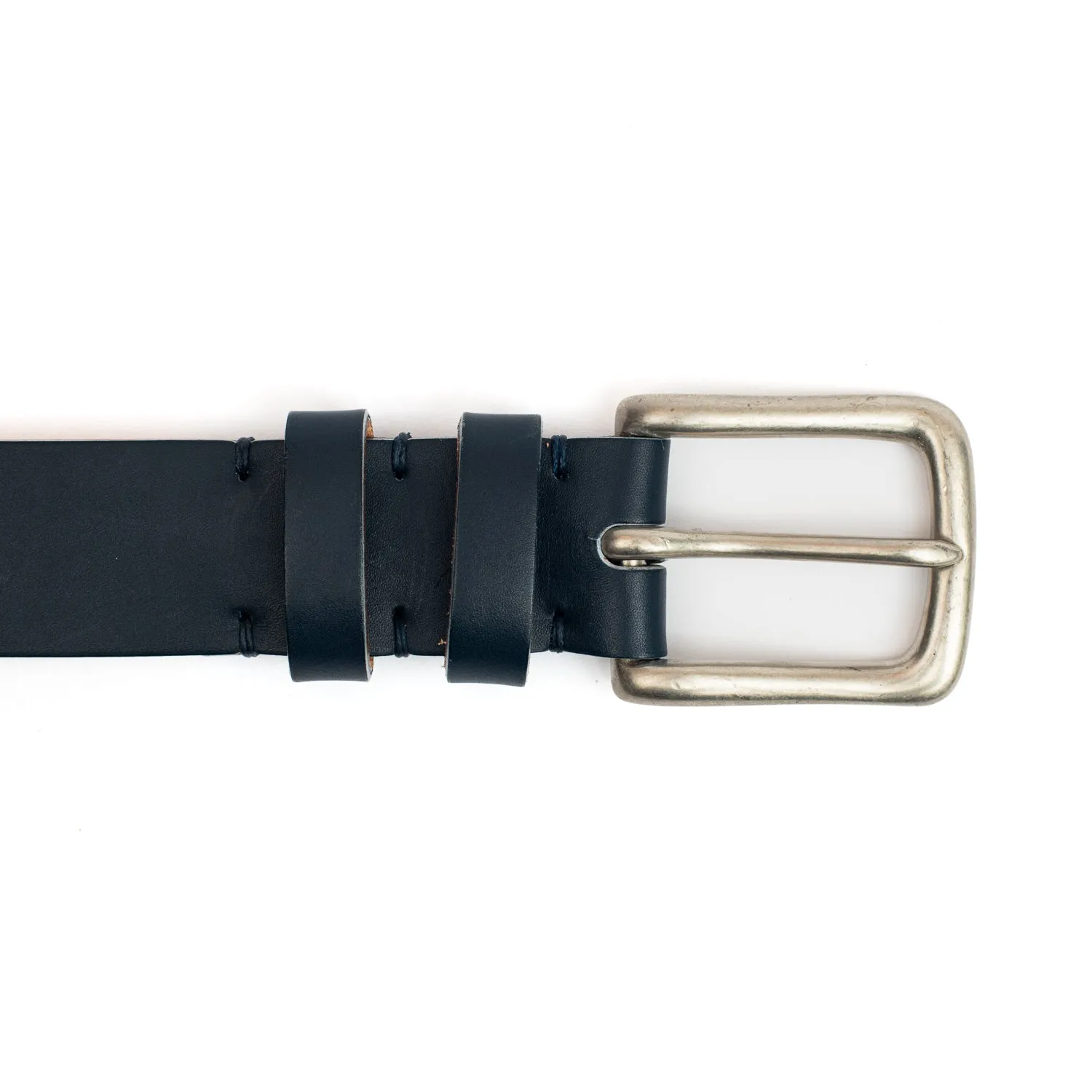 Navy Calf Leather Belt sold by Crown Northampton product image thumbnail 3
