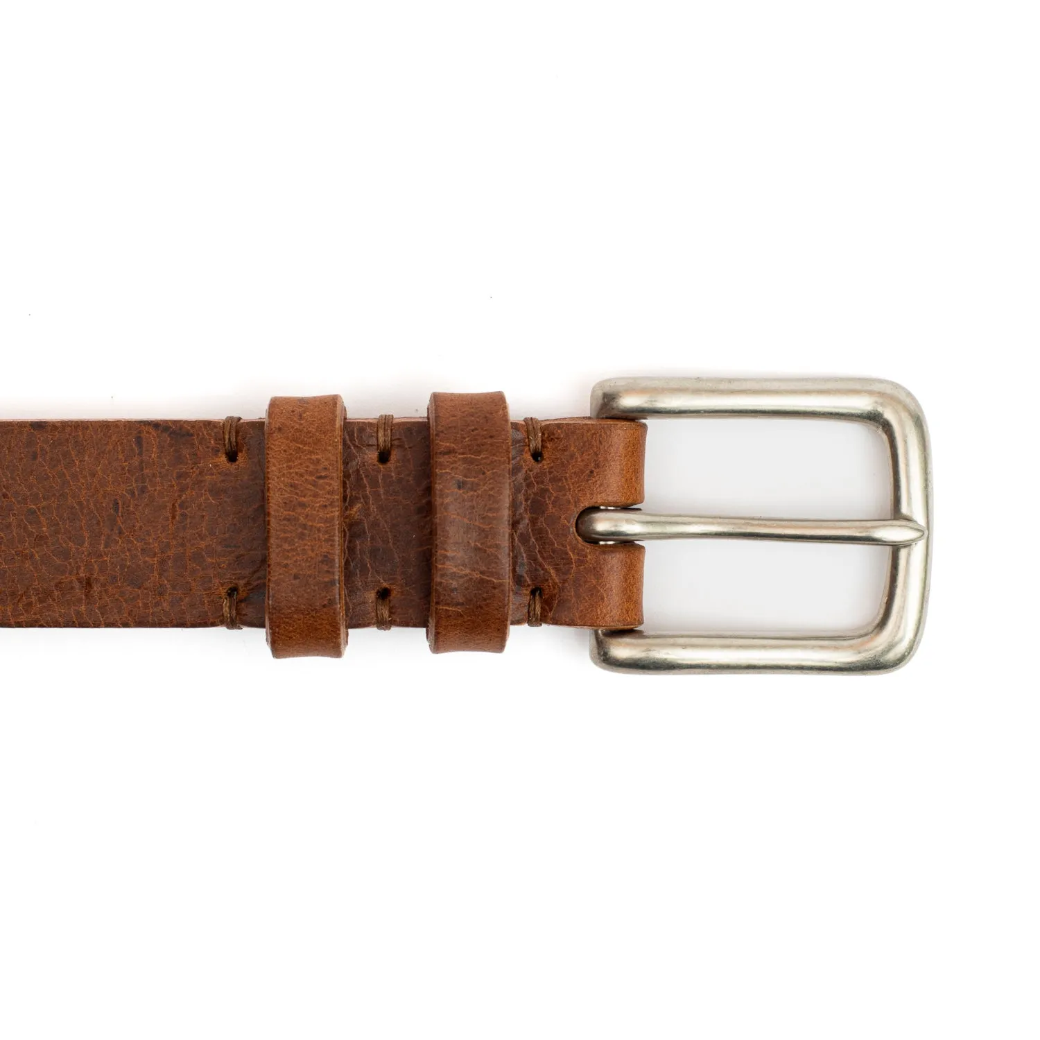 C.F. Stead Naked Kudu Nutmeg Leather Belt sold by Crown Northampton product image thumbnail 3