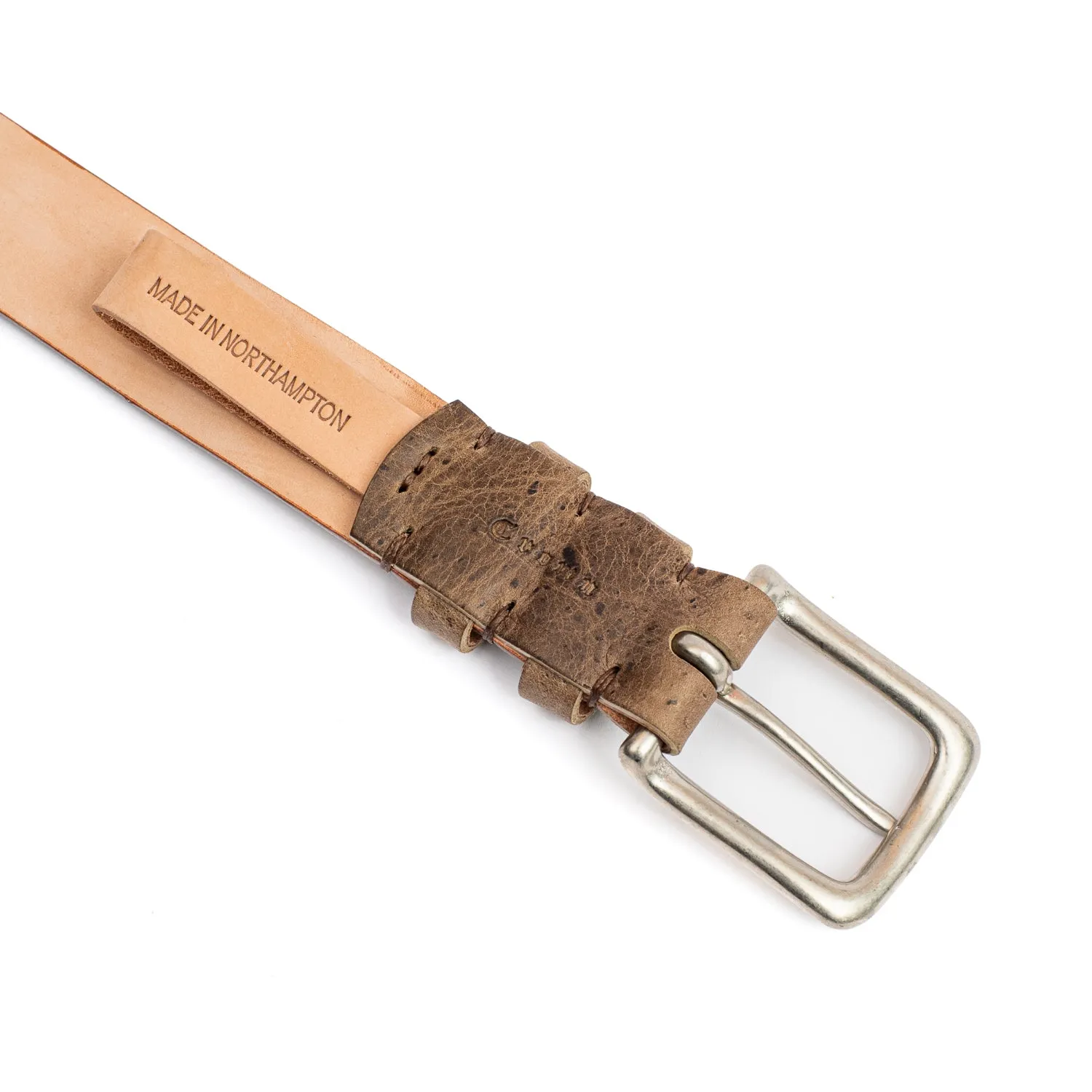 C.F. Stead Naked Kudu Gaucho Leather Belt sold by Crown Northampton product image thumbnail 2