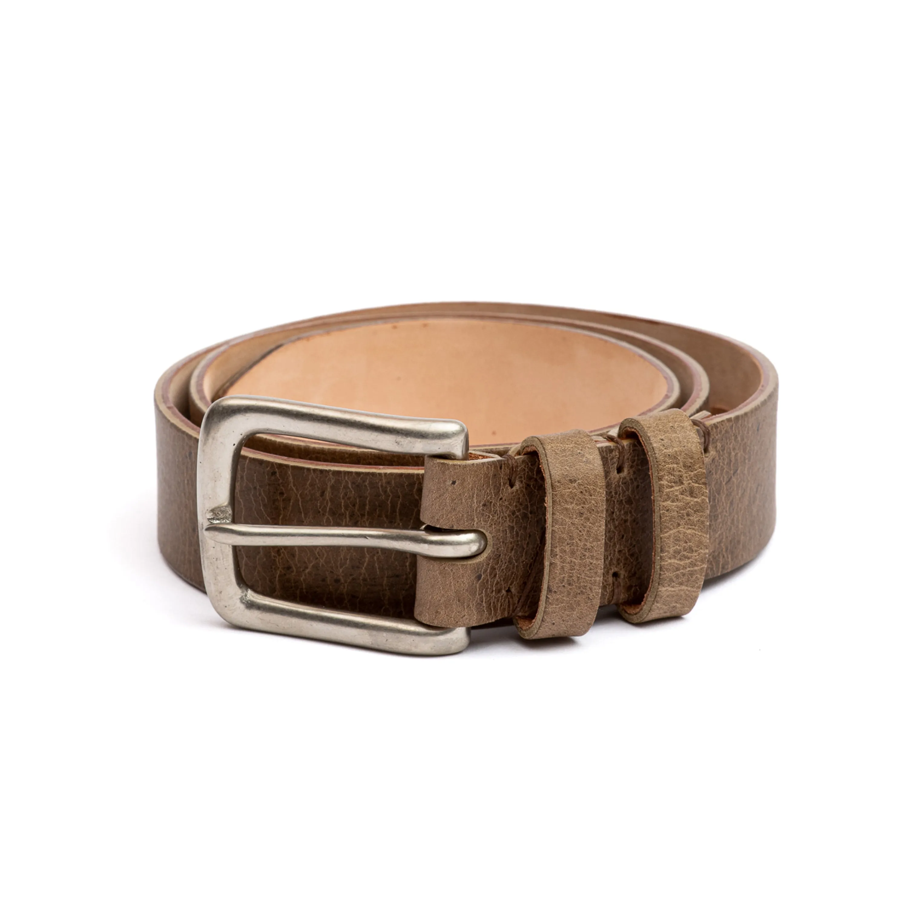 C.F. Stead Naked Kudu Gaucho Leather Belt sold by Crown Northampton