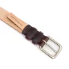 C.F. Stead Naked Kudu Chocolate Truffle Leather Belt sold by Crown Northampton