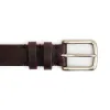 C.F. Stead Naked Kudu Chocolate Truffle Leather Belt sold by Crown Northampton