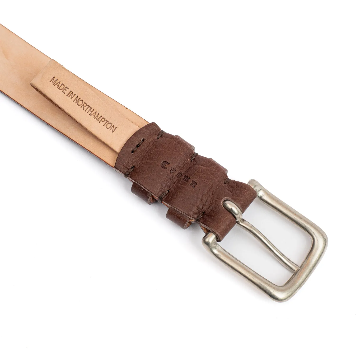 Brown Horween Buffalo Leather Belt sold by Crown Northampton product image thumbnail 2