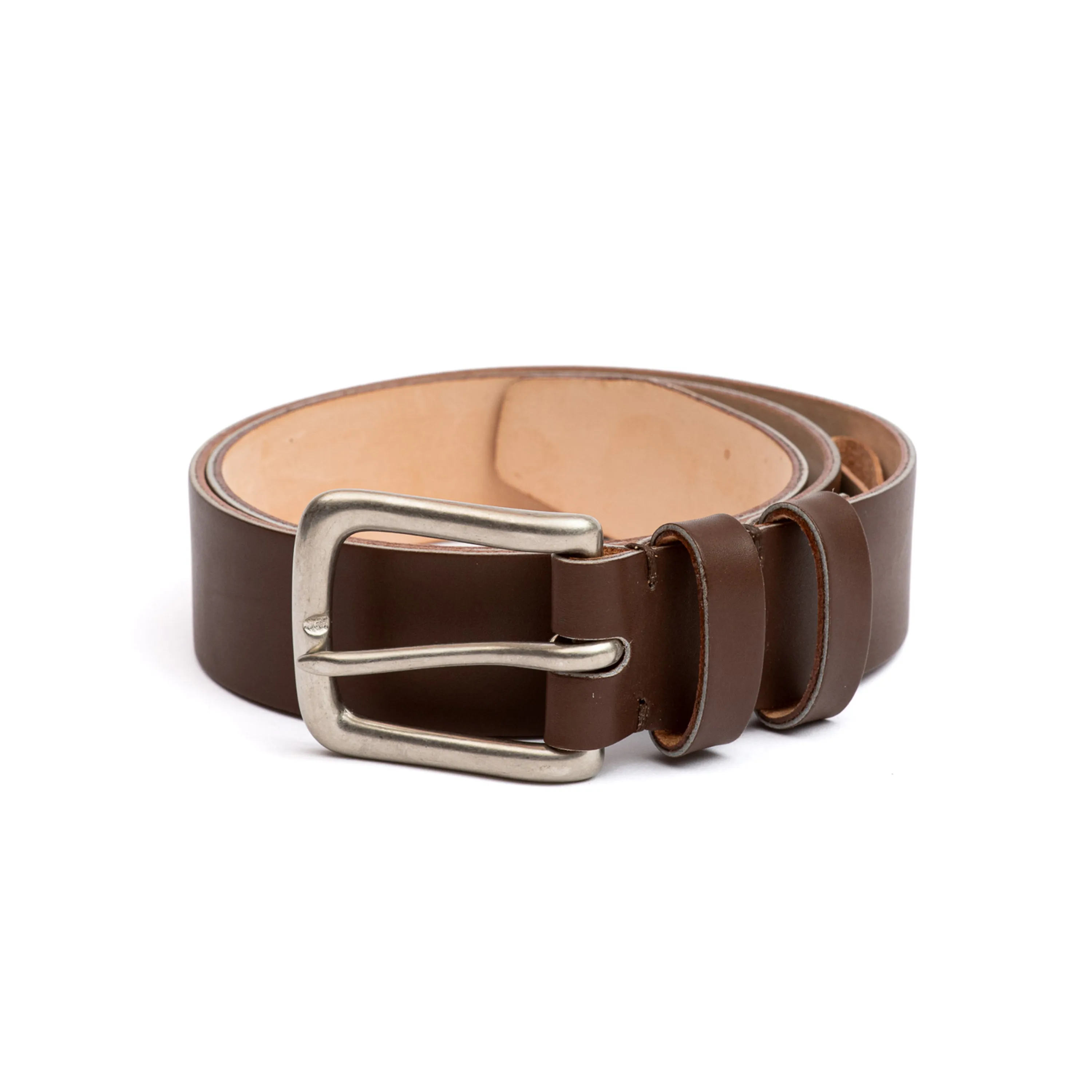 Brown Calf Leather Belt sold by Crown Northampton