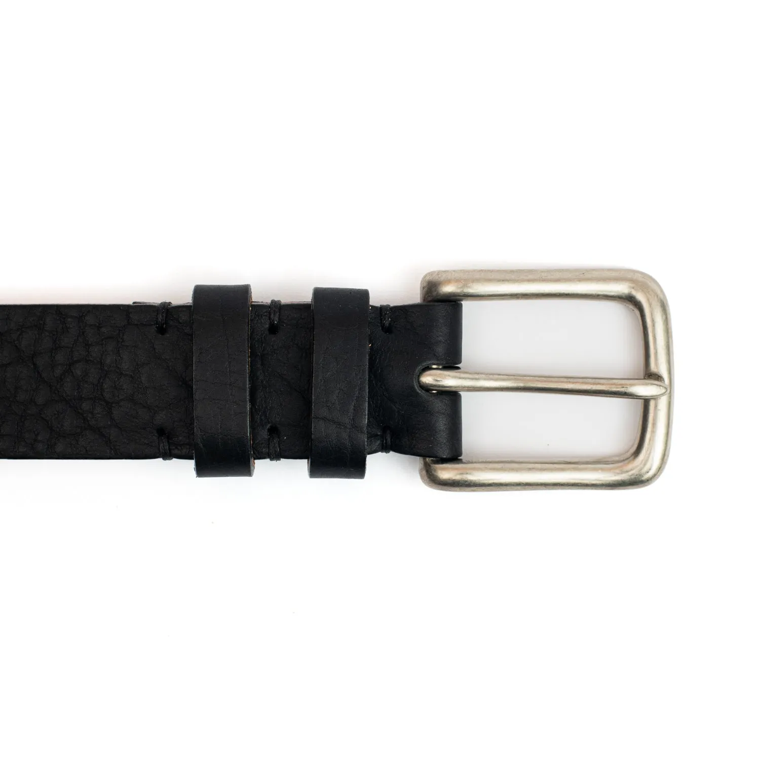 Black Horween Buffalo Leather Belt sold by Crown Northampton product image thumbnail 3