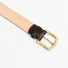 Horween No 8 Shell Cordovan Leather Belt sold by Crown Northampton