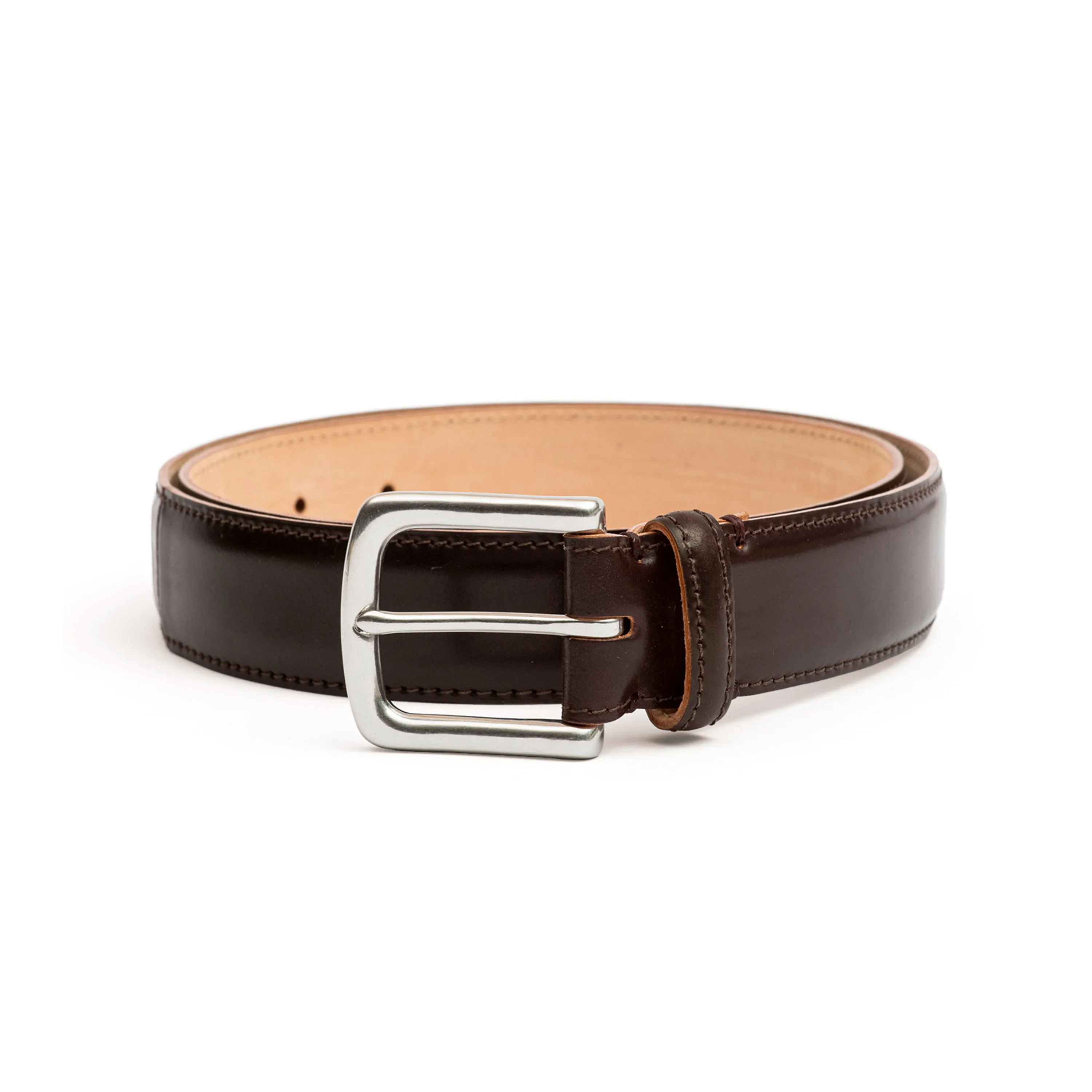 Horween No 8 Shell Cordovan Leather Belt sold by Crown Northampton