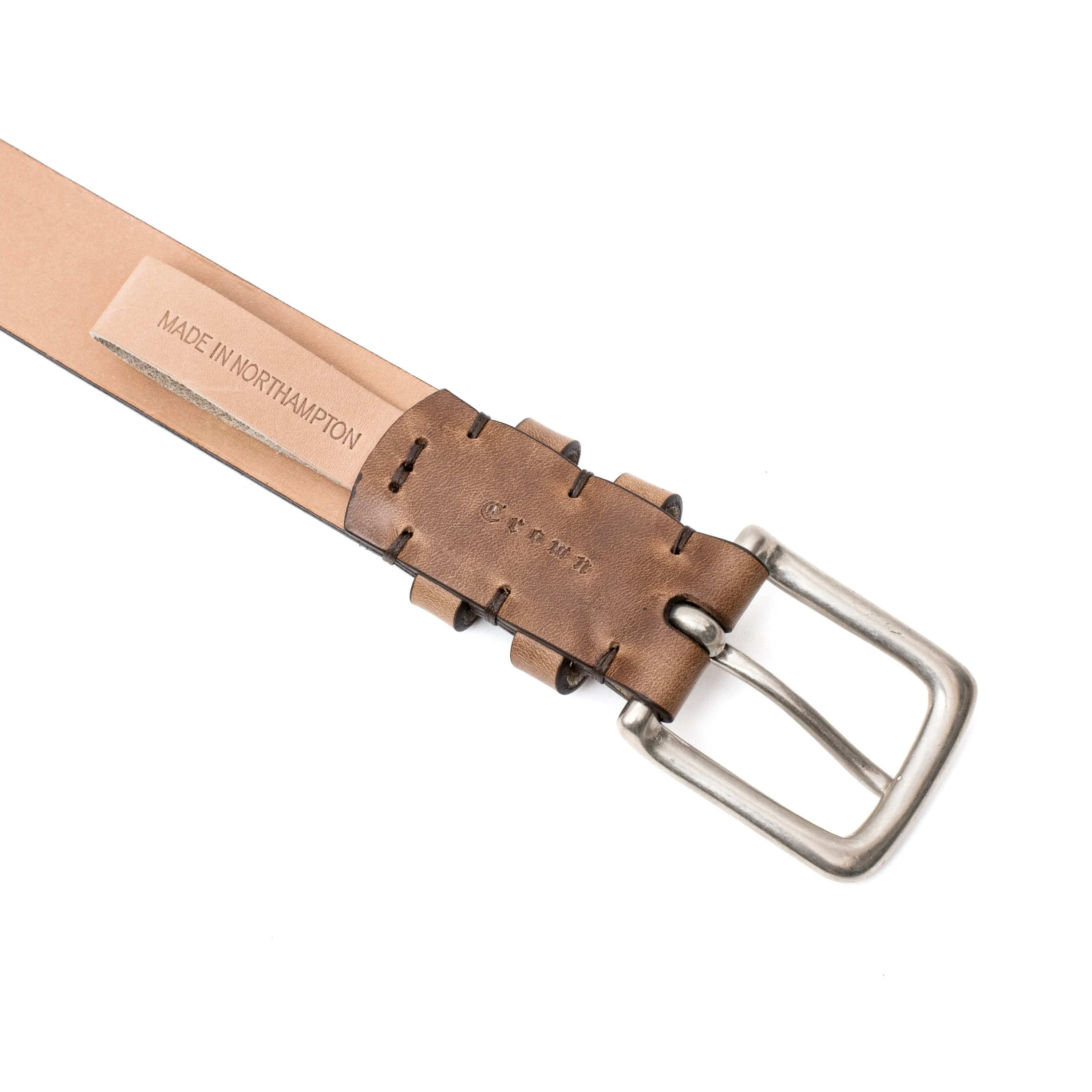 Horween Natural Chromexcel Leather Belt sold by Crown Northampton product image thumbnail 2