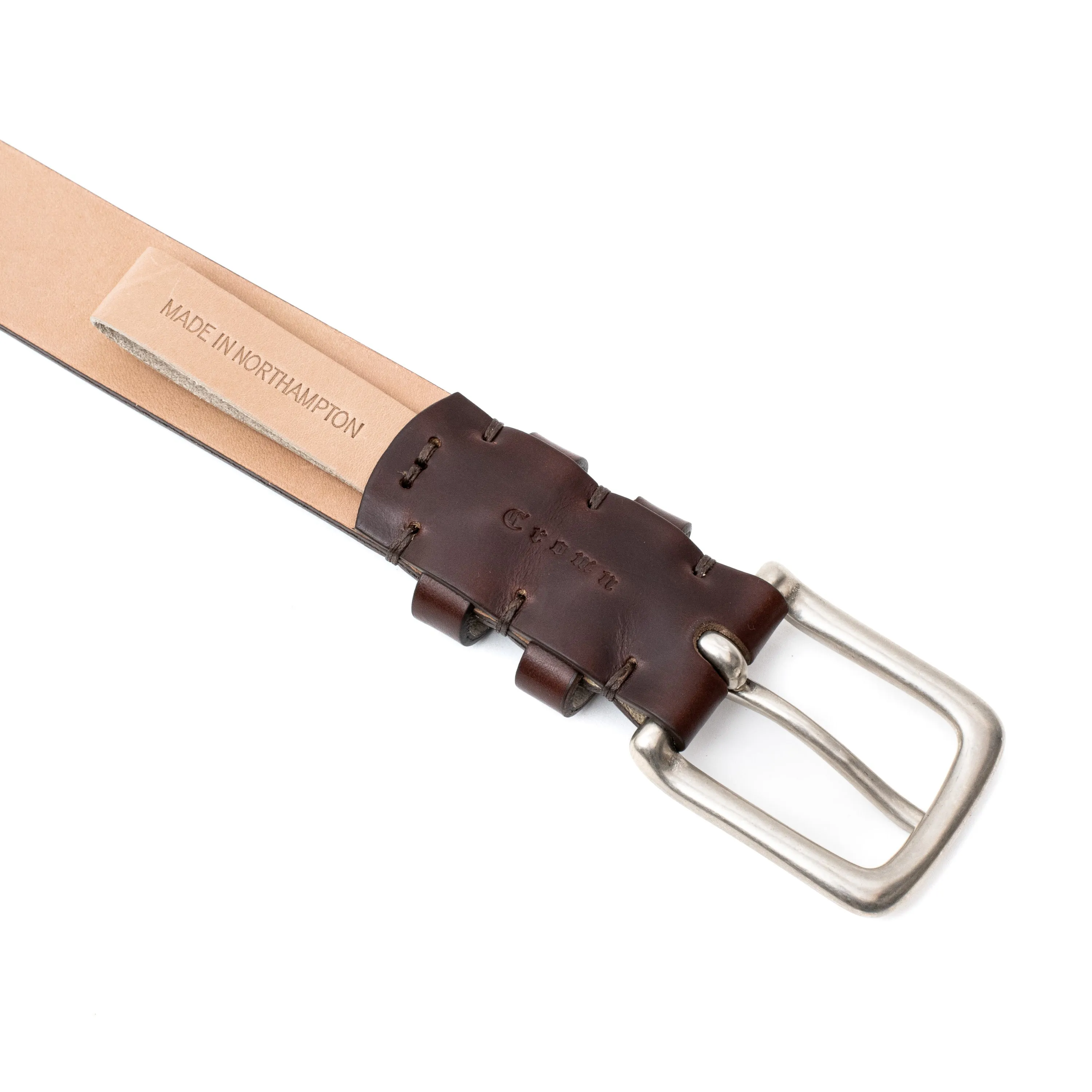 Horween Brown Chromexcel Leather Belt sold by Crown Northampton product image thumbnail 2