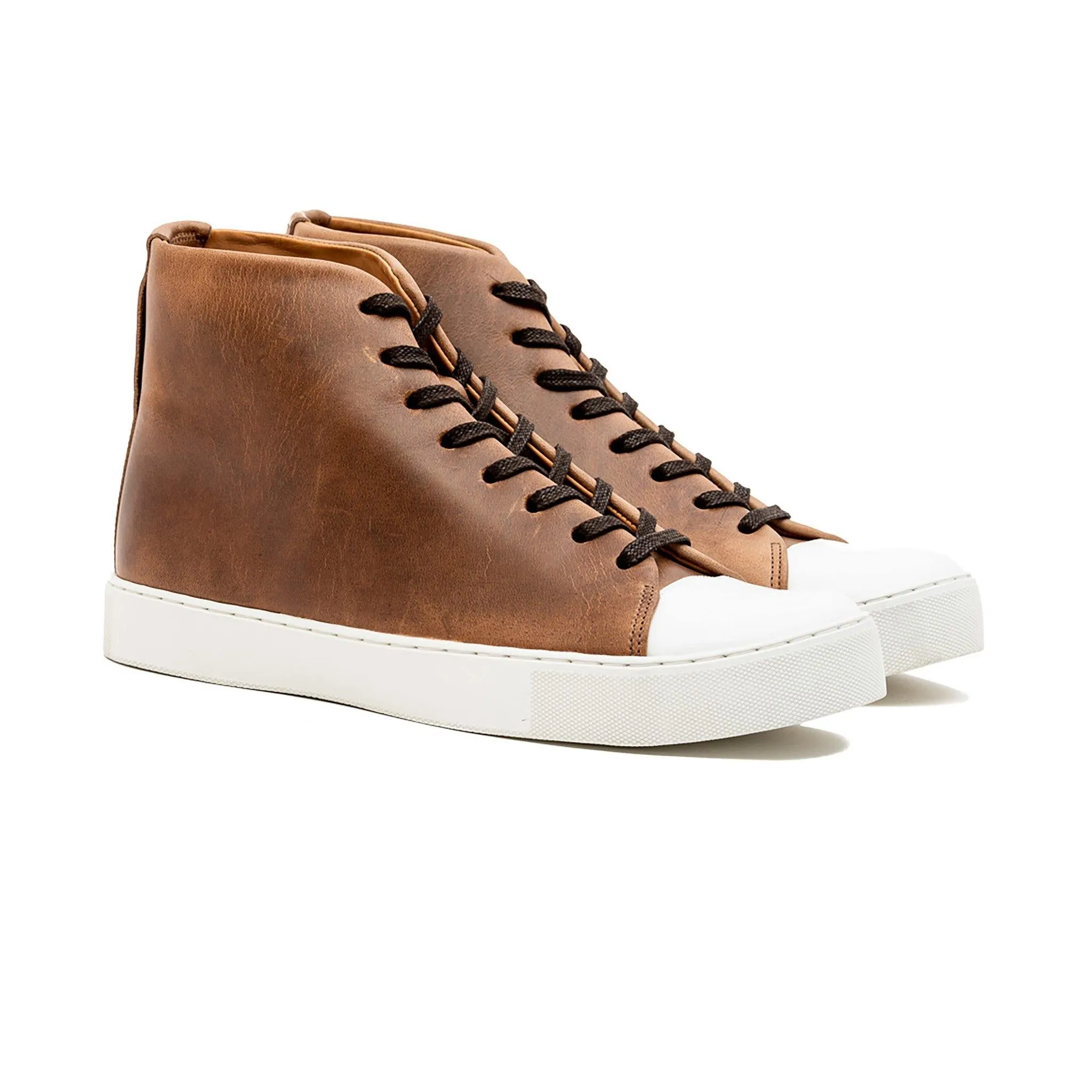 Abington Hi Toe Cap - Horween Natural Chromexcel sold by Crown Northampton product image thumbnail 2