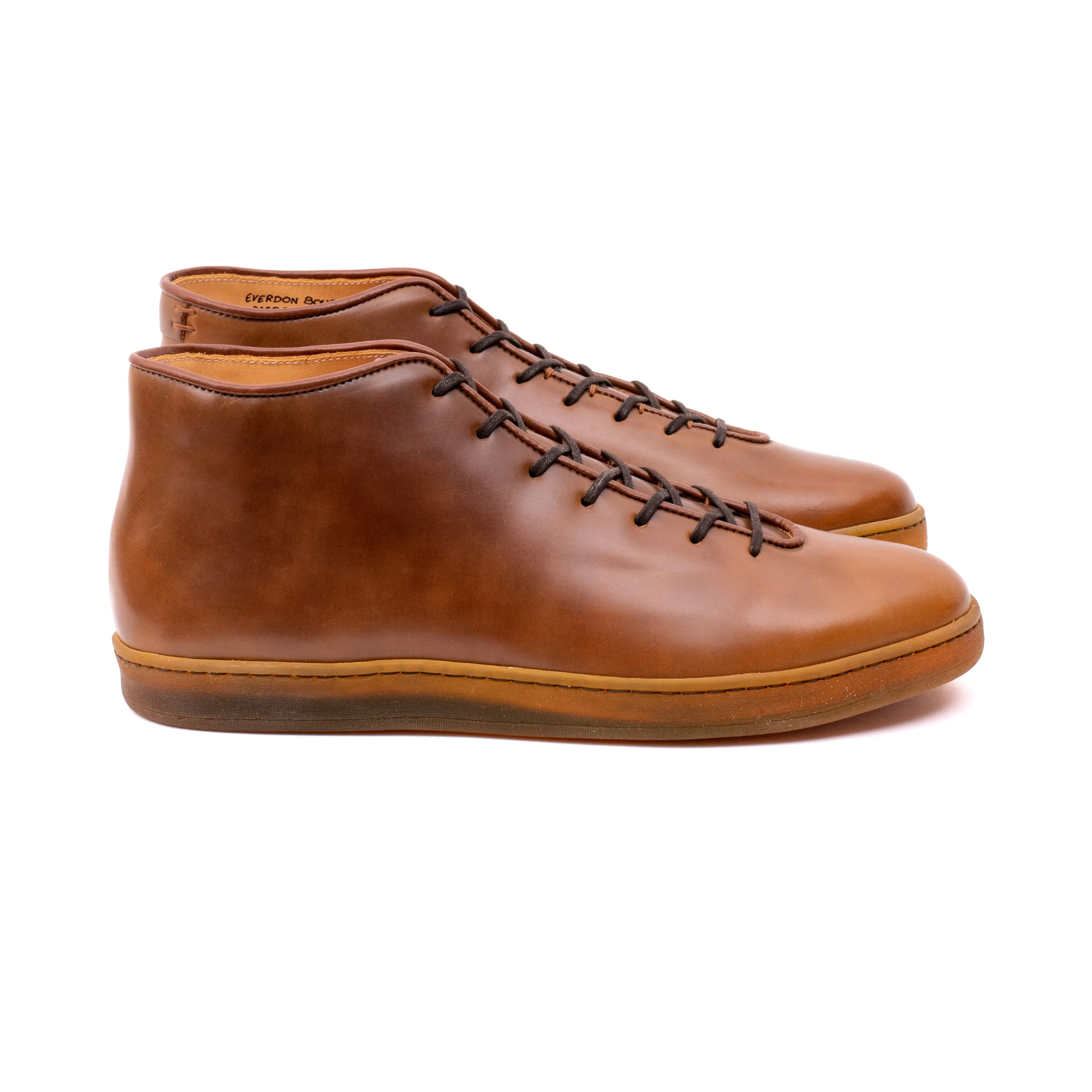 Everdon Wholecut Mid - Horween Bourbon Shell Cordovan sold by Crown Northampton