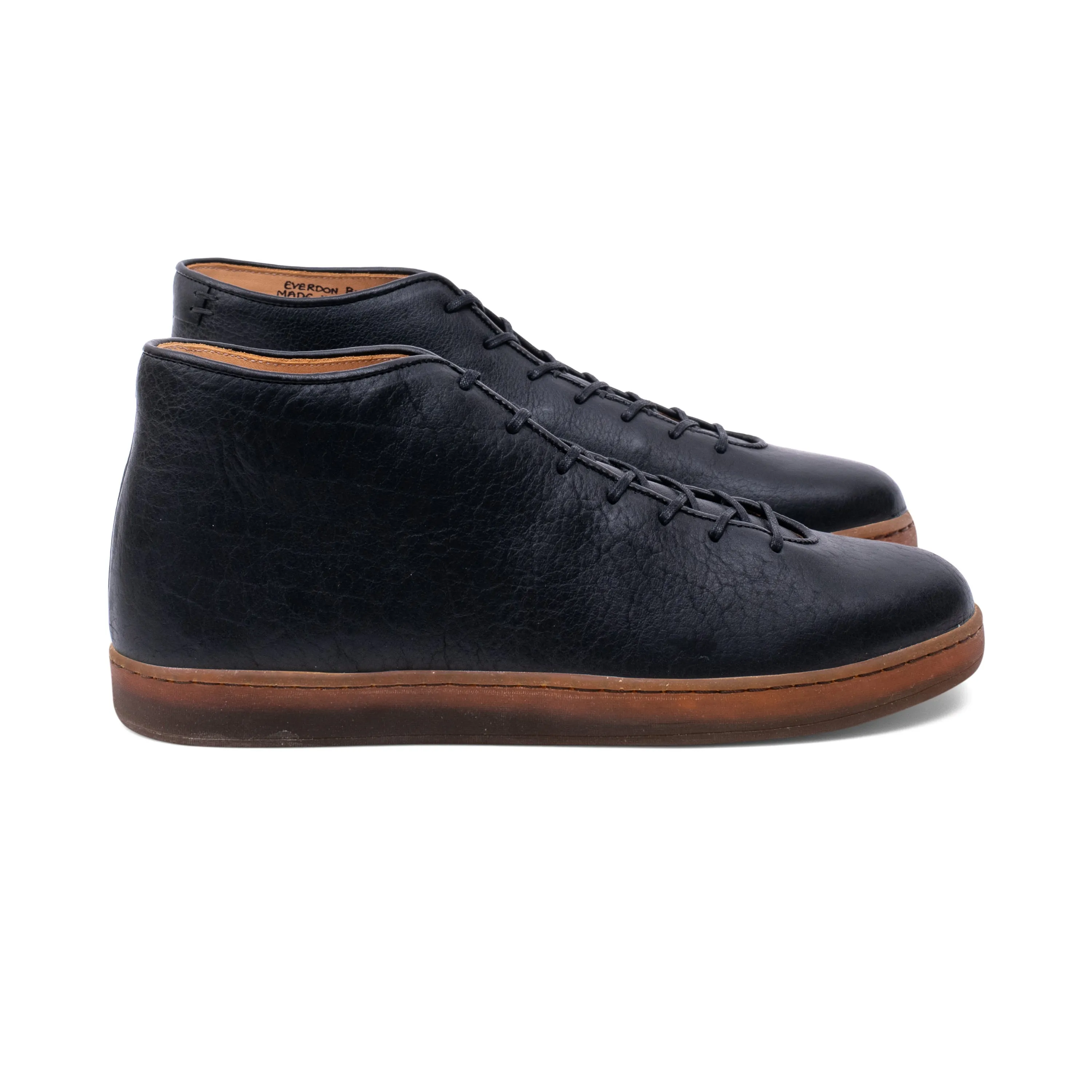 Everdon Wholecut Mid - Black Horween Buffalo sold by Crown Northampton product image thumbnail 3