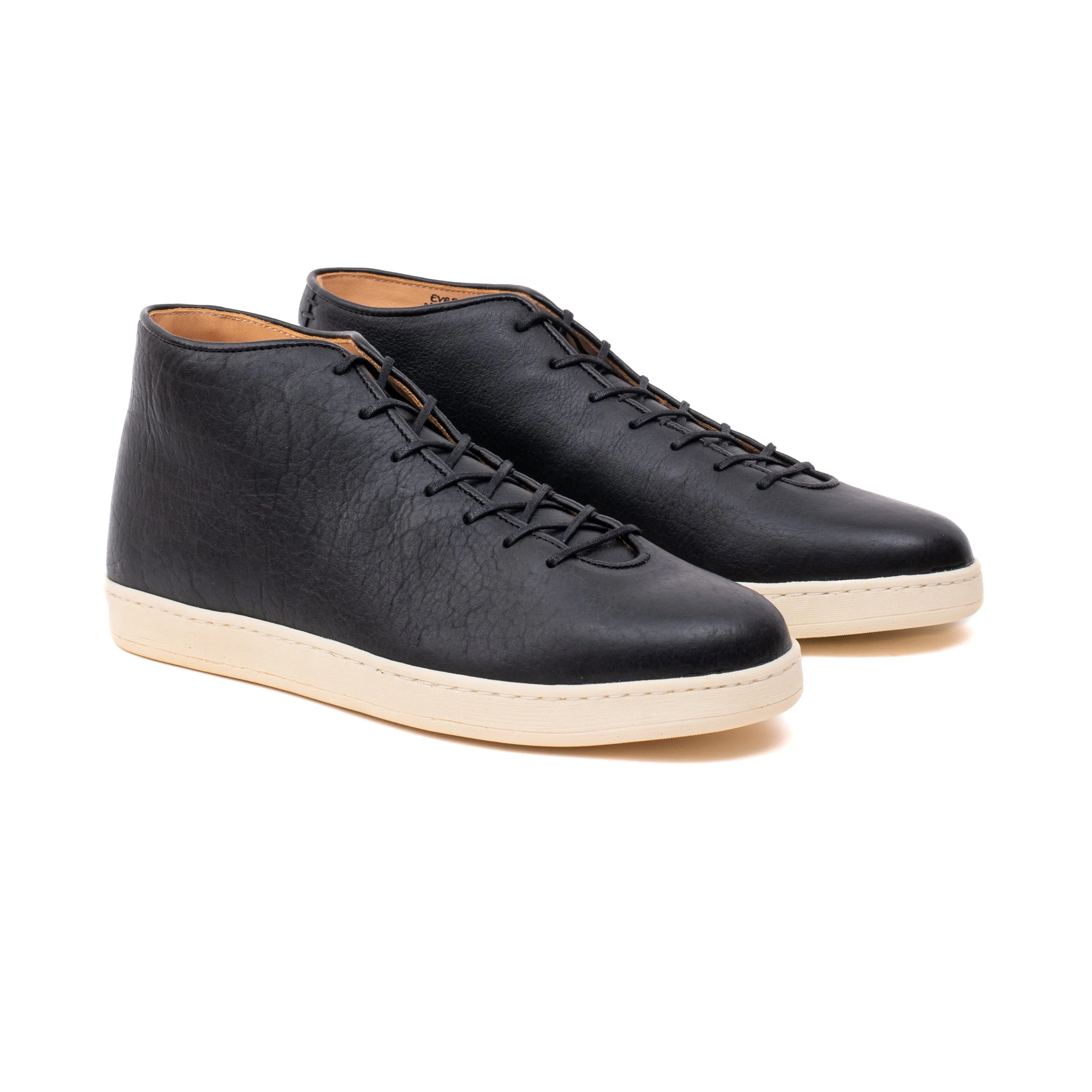 Everdon Wholecut Mid - Black Horween Buffalo sold by Crown Northampton product image thumbnail 4