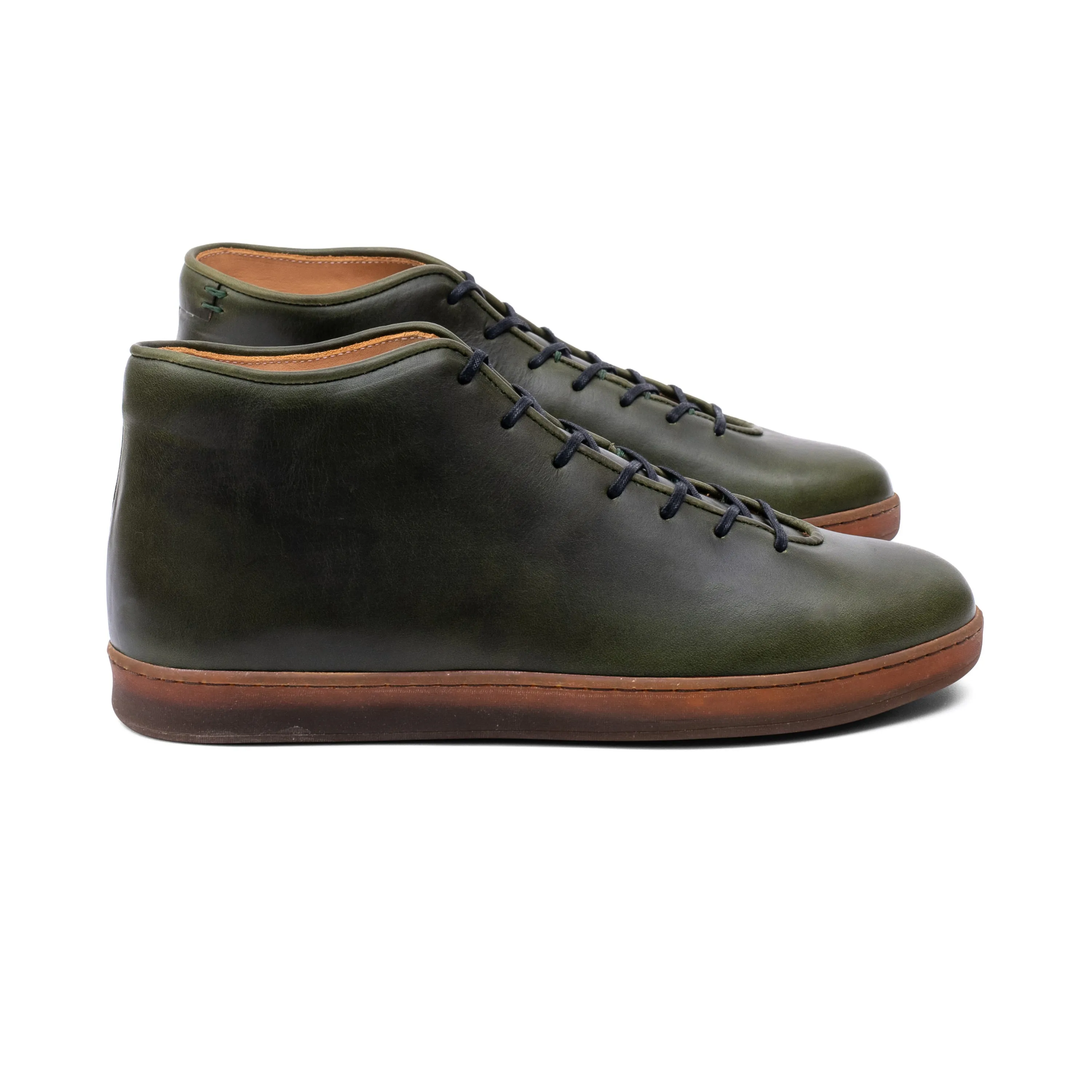 Everdon Wholecut Mid - Horween Forest Green Chromexcel sold by Crown Northampton product image thumbnail 2