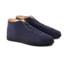 Everdon Wholecut Mid - Navy Scottish Deer Suede sold by Crown Northampton