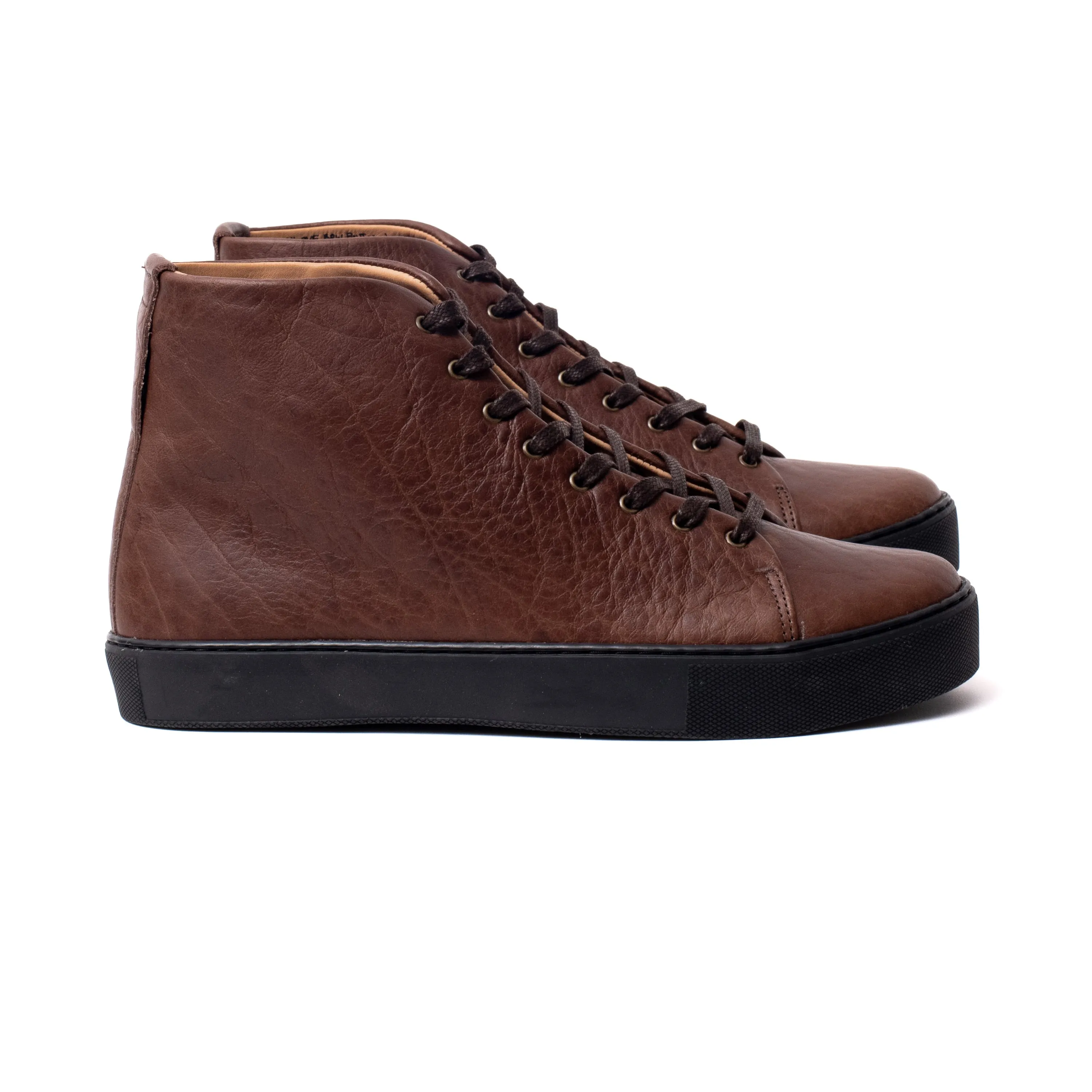 Overstone Hi Derby - Brown Horween Buffalo sold by Crown Northampton