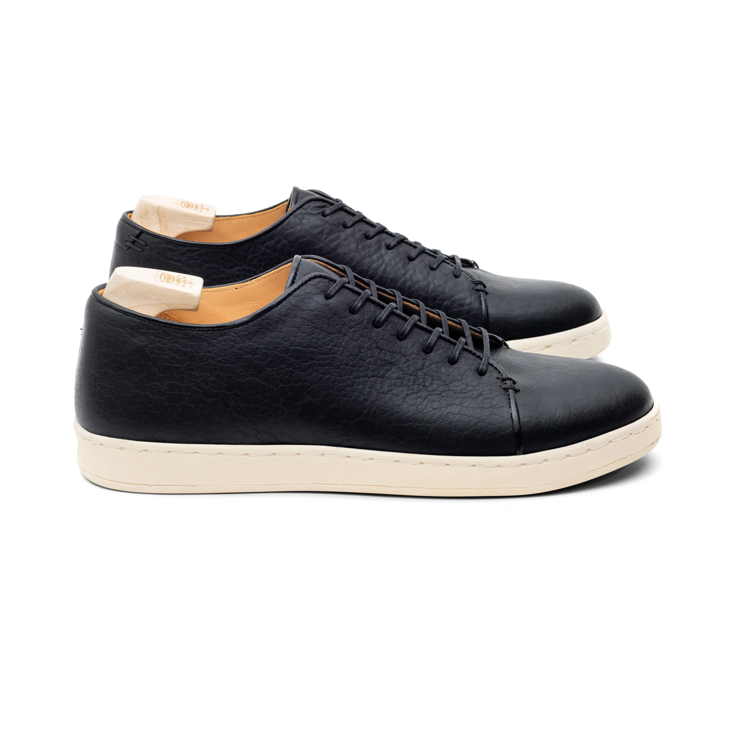 Harlestone Derby - Black Horween Buffalo sold by Crown Northampton