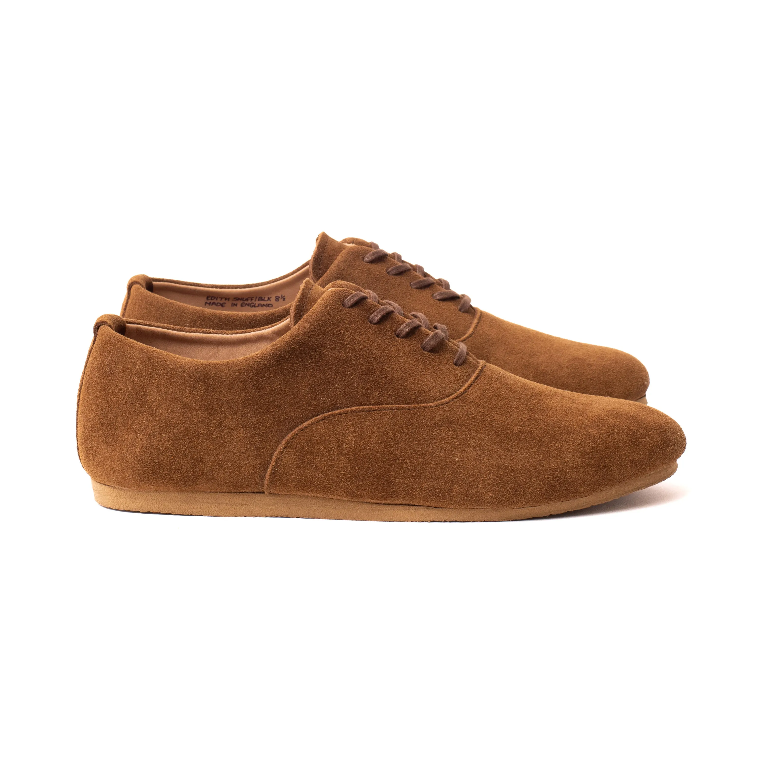 Talbot Oxford Shoe - Snuff Janus Calf Suede sold by Crown Northampton