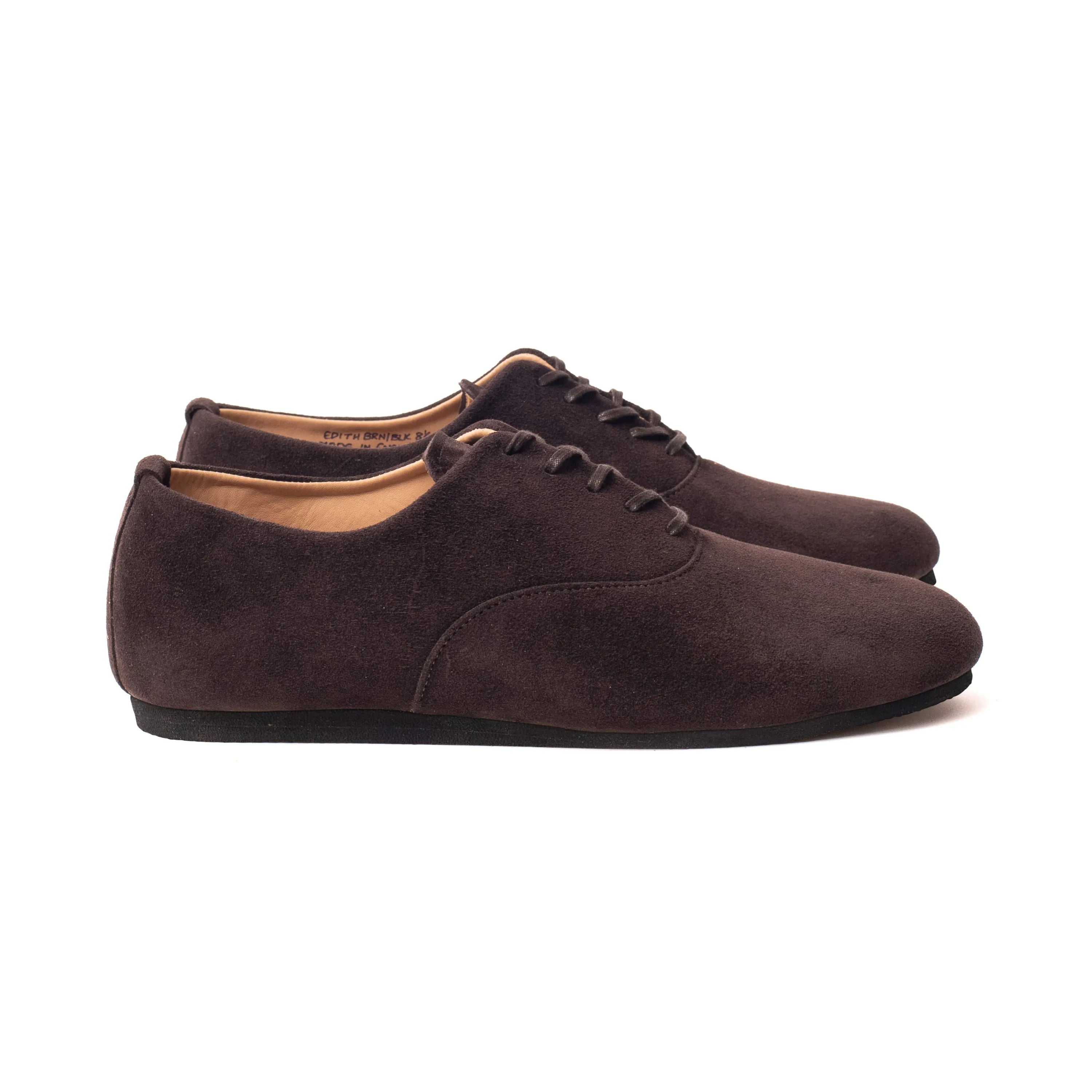 Talbot Oxford Shoe - Brown Janus Calf Suede sold by Crown Northampton