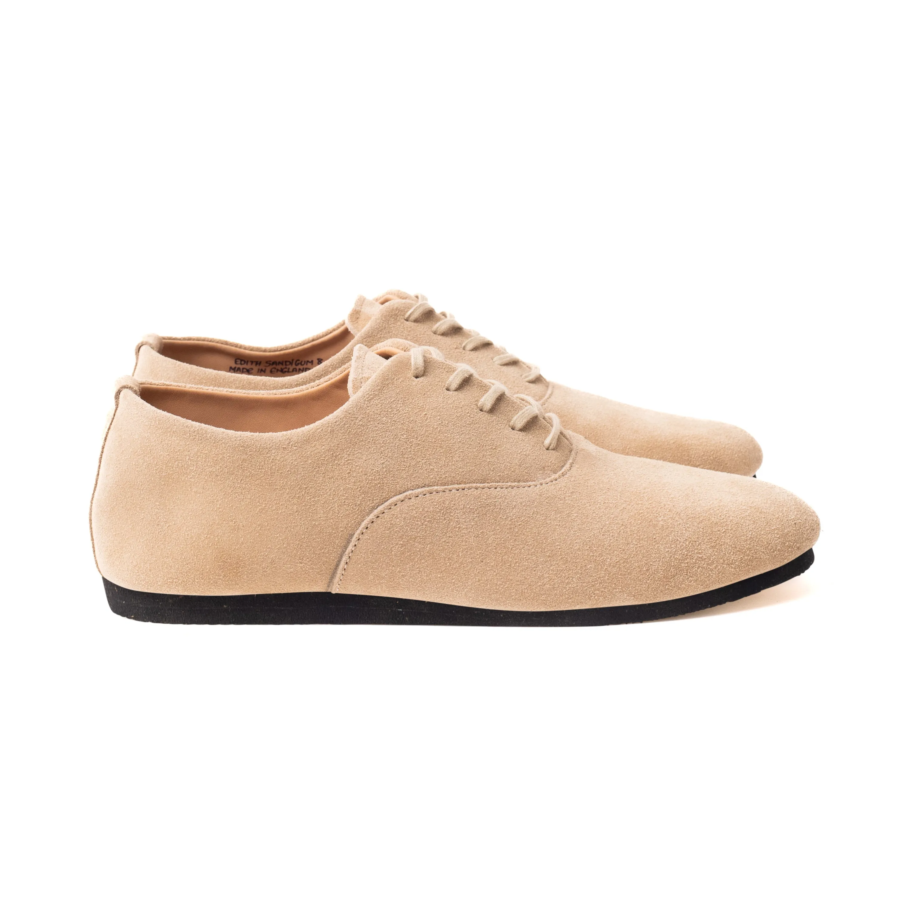 Talbot Oxford Shoe - Sand Janus Calf Suede sold by Crown Northampton product image thumbnail 3