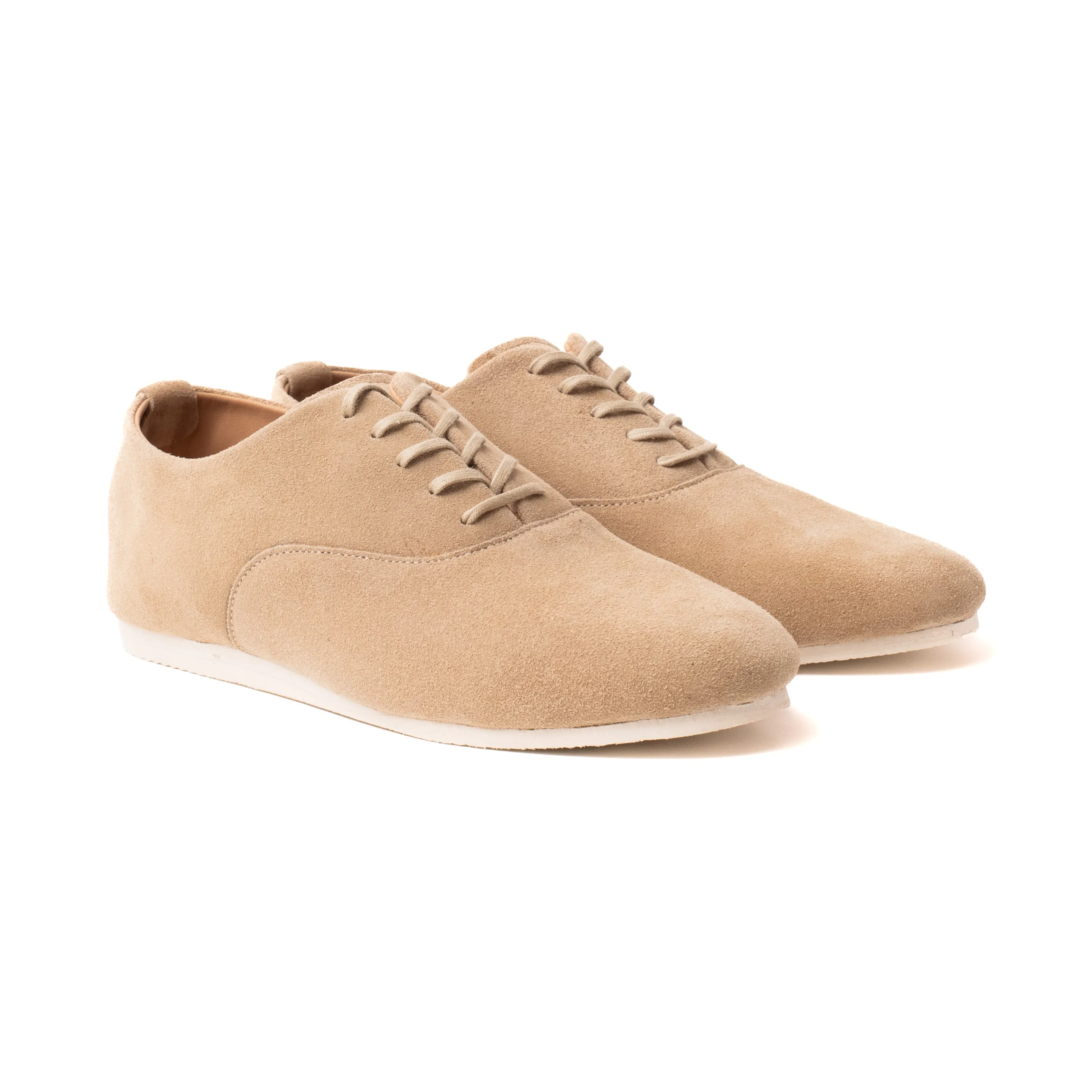Talbot Oxford Shoe - Sand Janus Calf Suede sold by Crown Northampton product image thumbnail 4